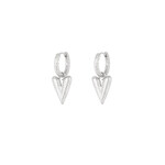 More the Firm Oorbellen Love on Top structure zilver