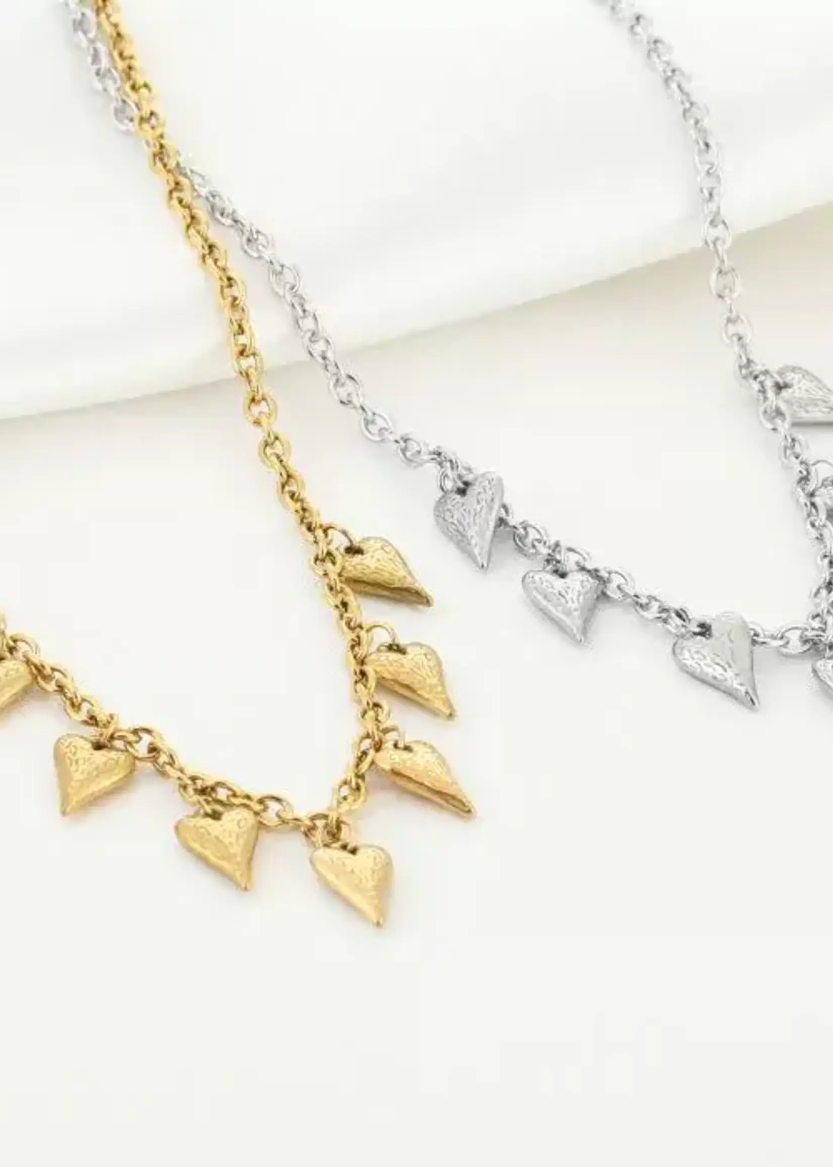 Flo Boutique Bedelketting Leopard Hearts