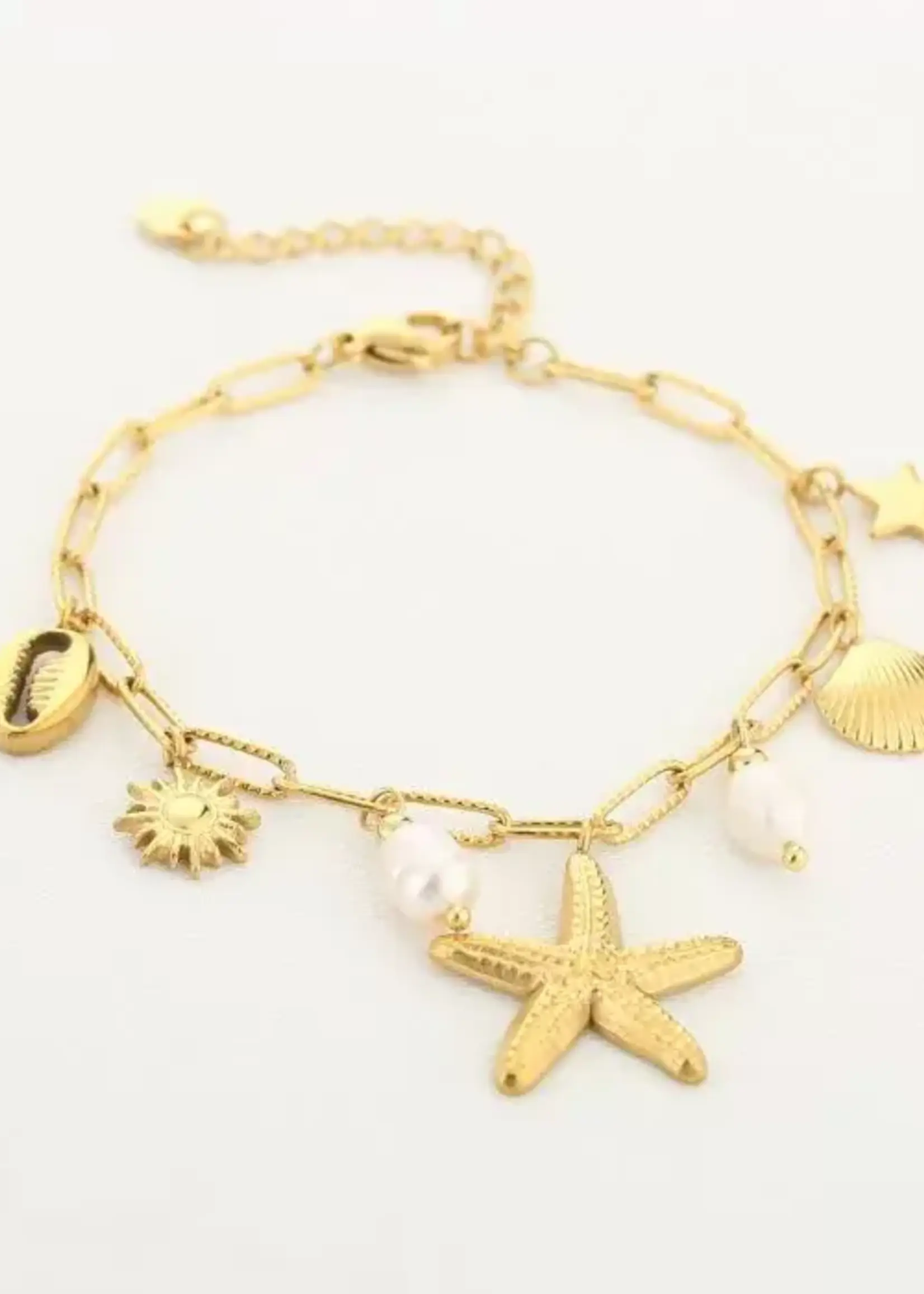Flo Boutique Bedelarmband Beach Life Goud
