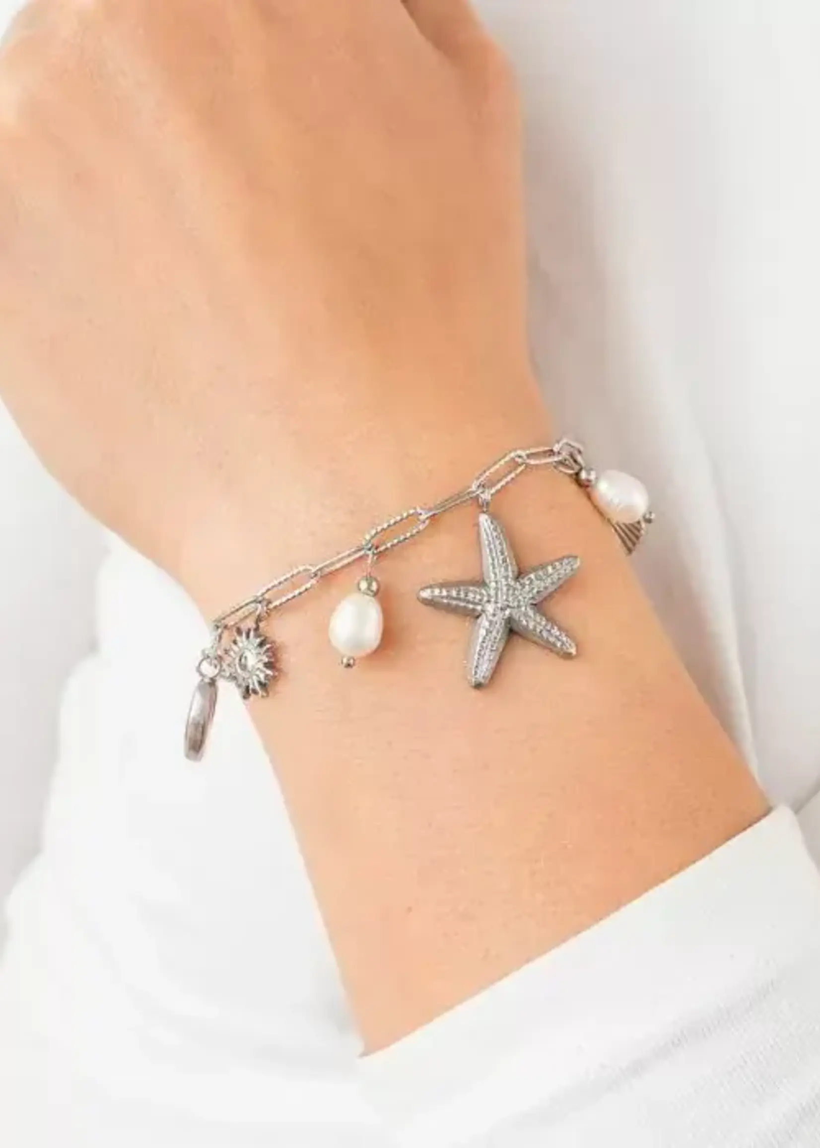Flo Boutique Bedelarmband Beach Life Zilver