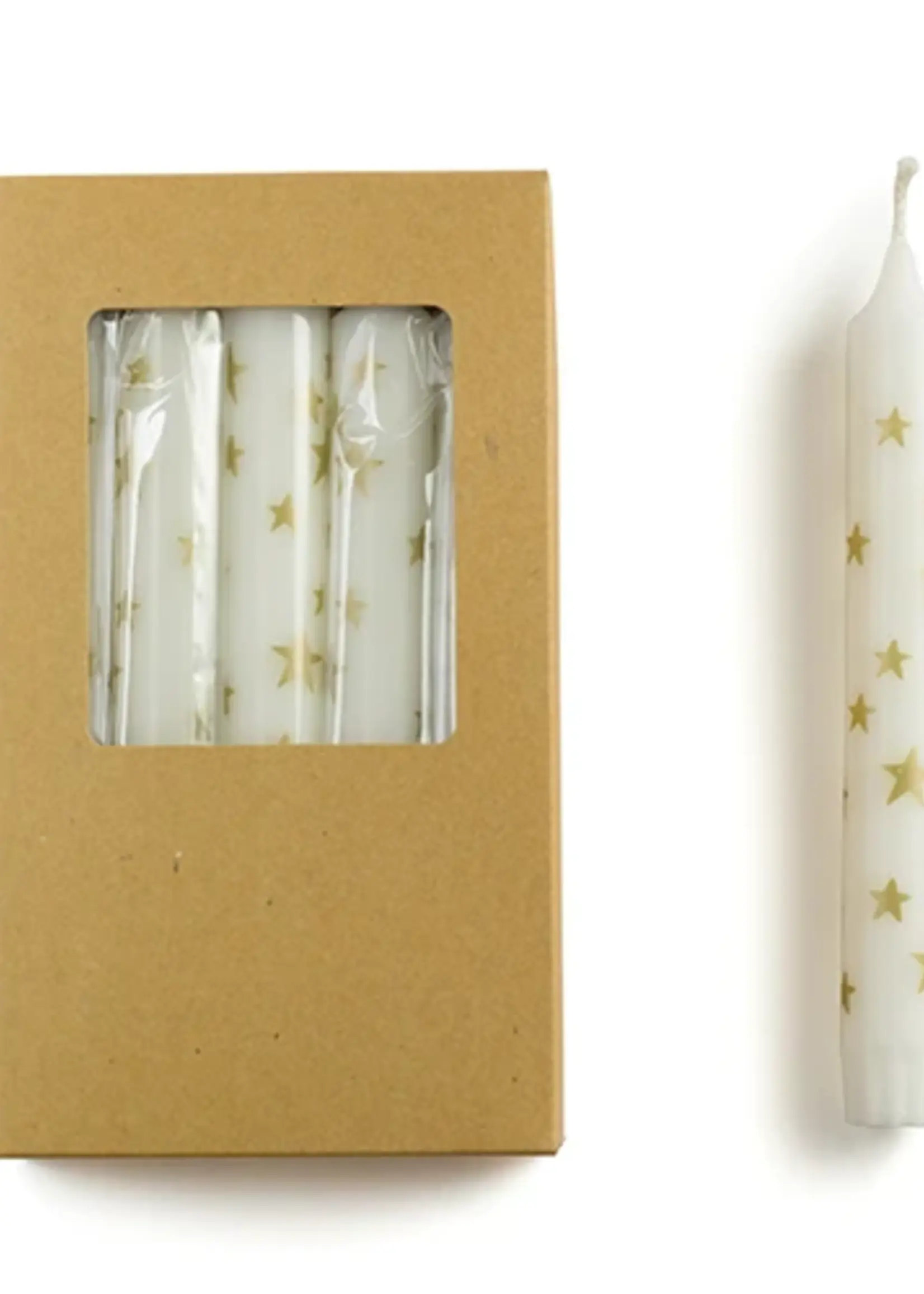 Rustik Lys Dinerkaars Stars gold