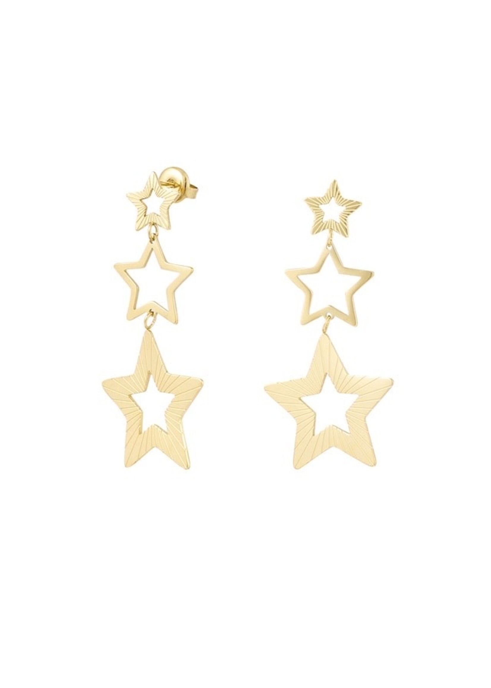 Flo Boutique Oorbellen heaven of stars goud