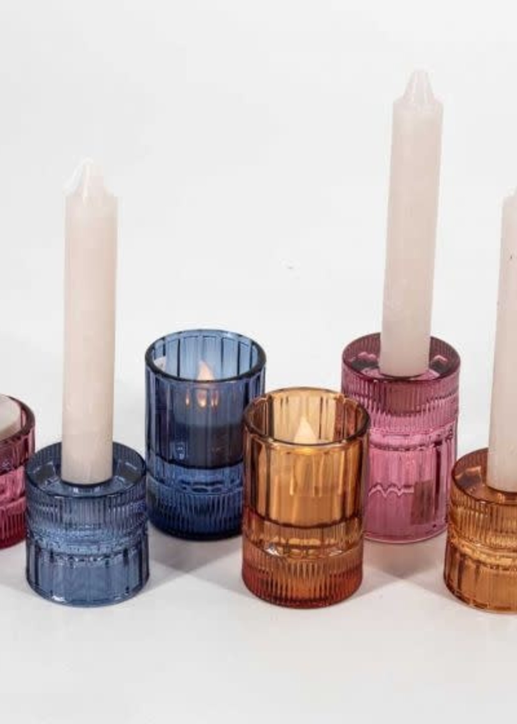 Kolony Kandelaar roze L (Gl9121)