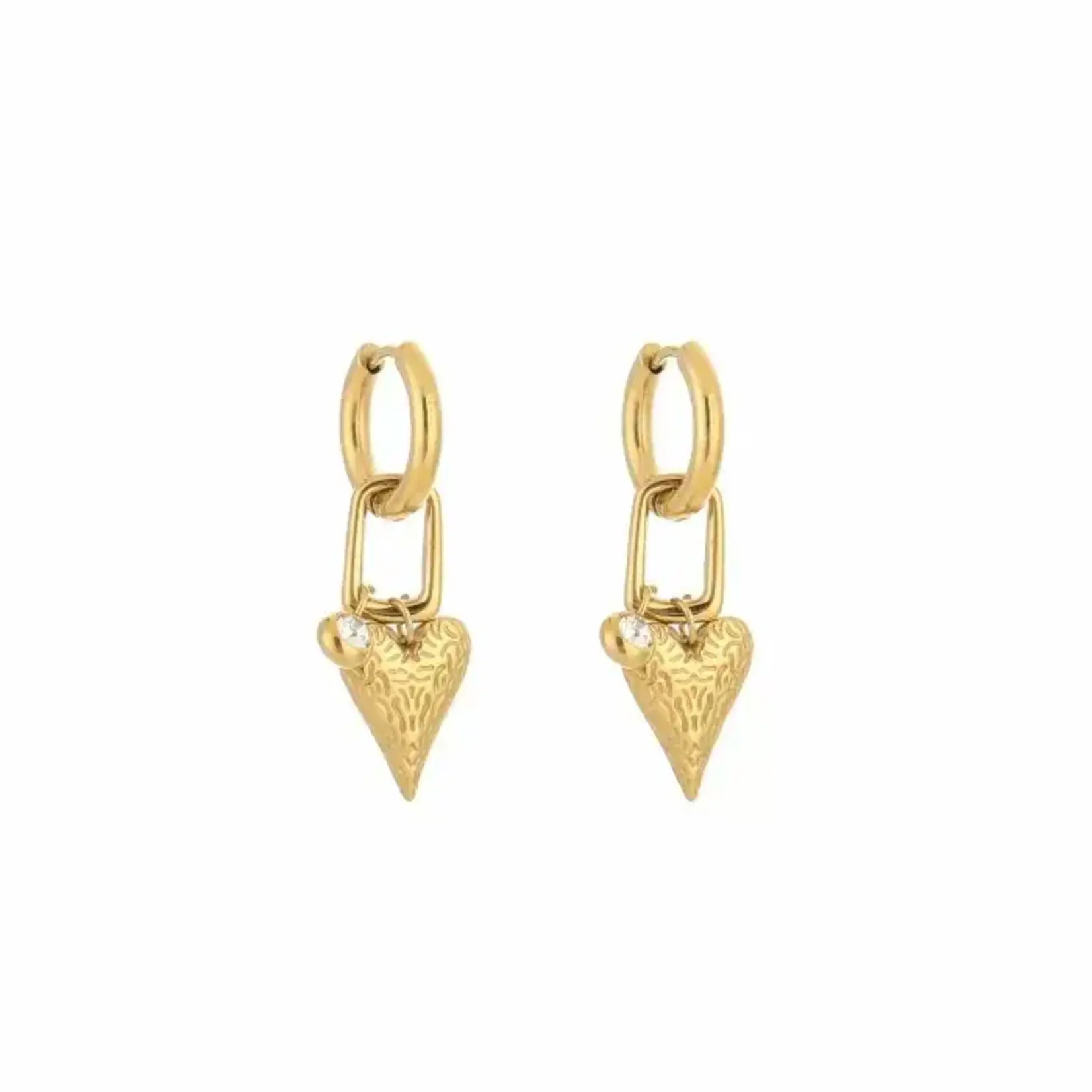 More the Firm Oorbellen long lasting love goud