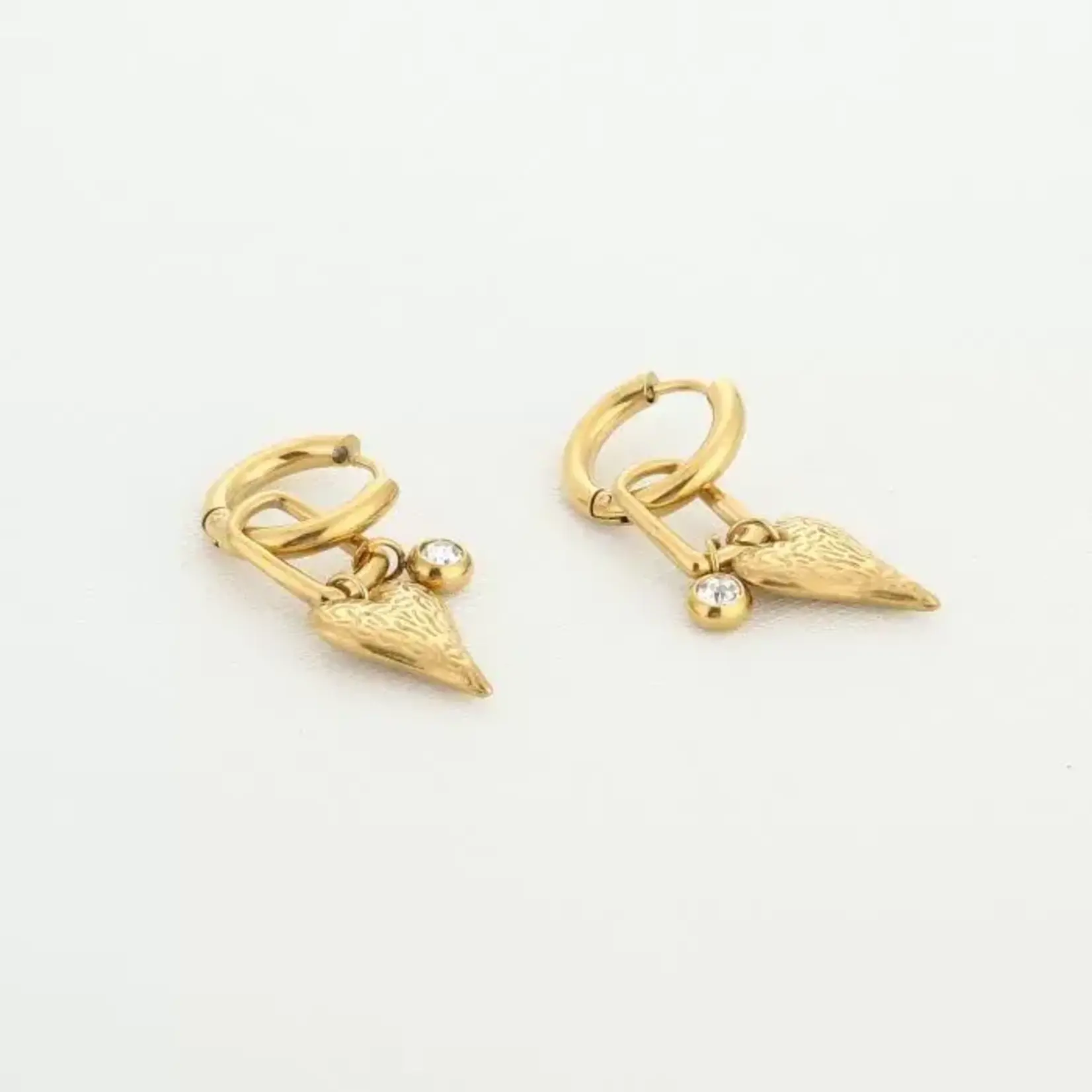 More the Firm Oorbellen long lasting love goud