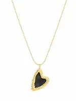 Flo Boutique Ketting black heart