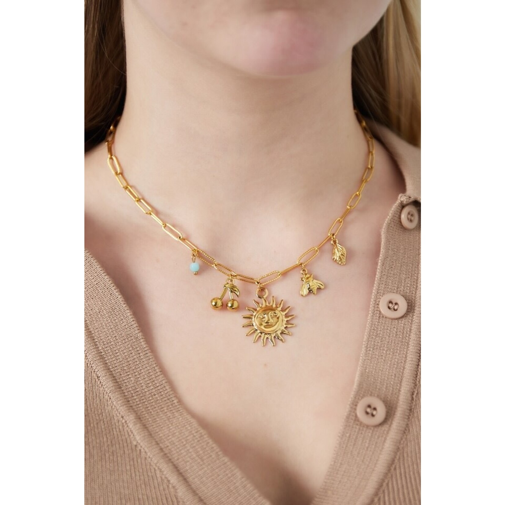 More the Firm Ketting Sunny Delight goud