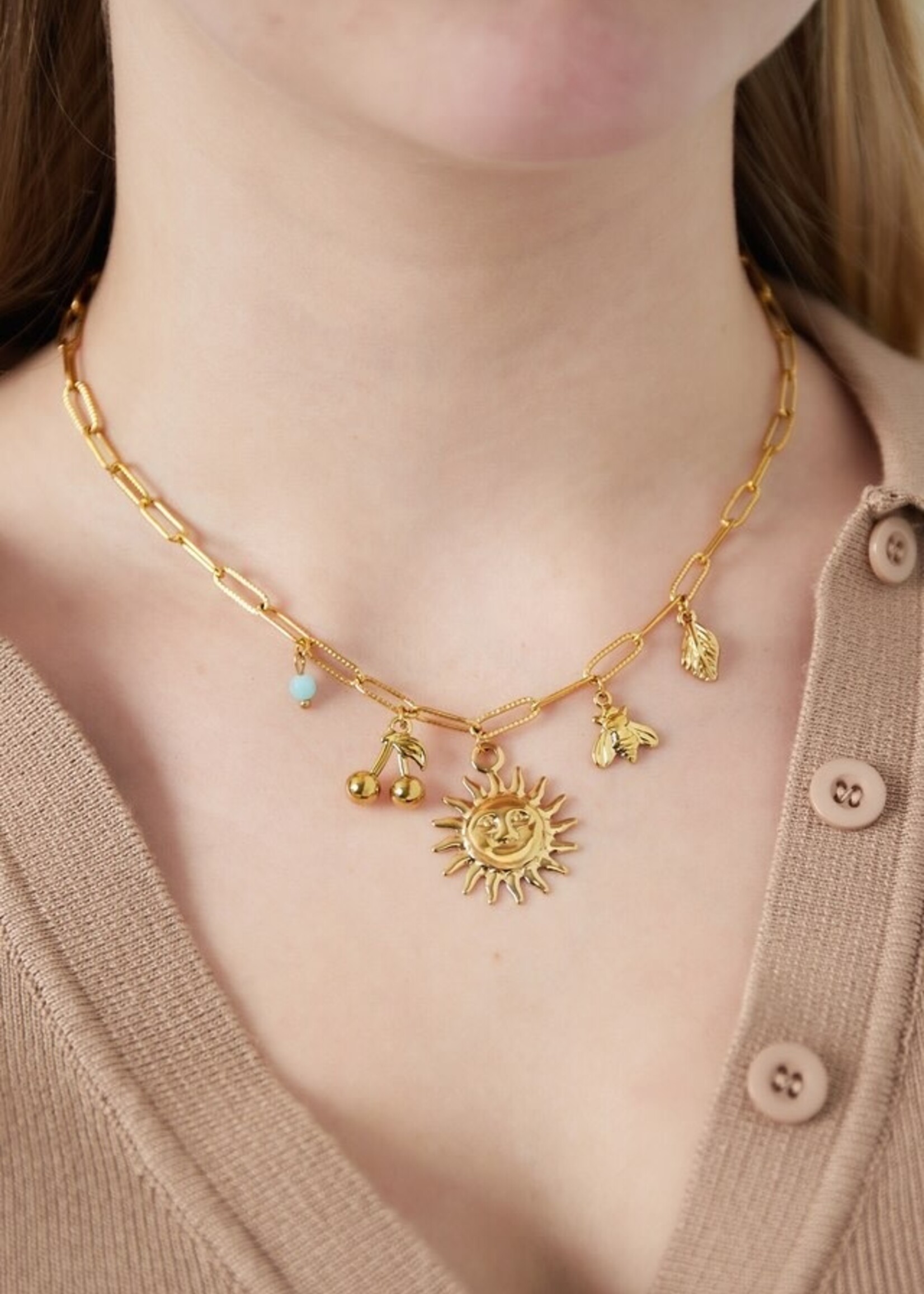 More the Firm Ketting Sunny Delight goud