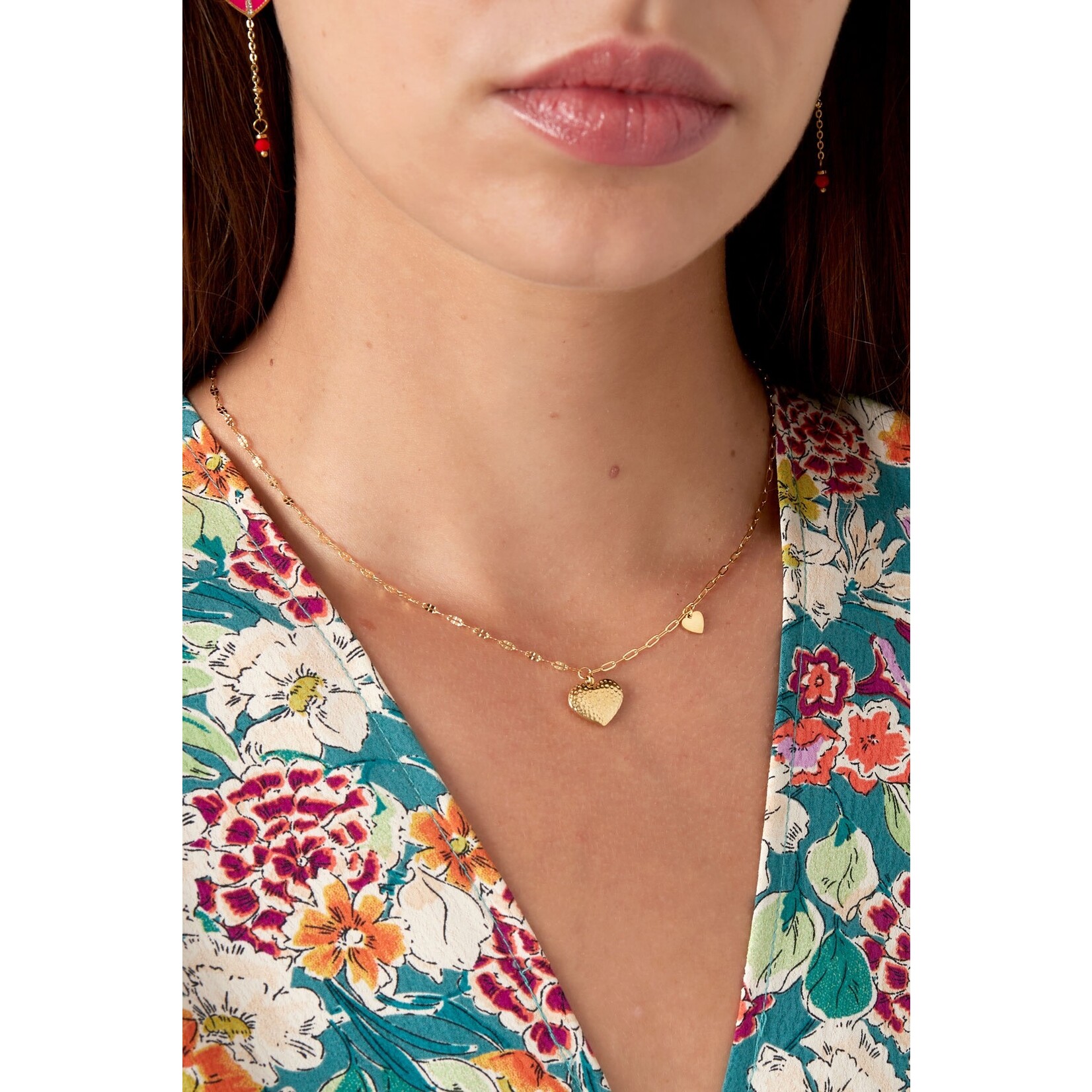 More the Firm Schakelketting double heart