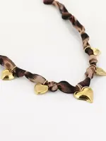 More the Firm Bandana ketting hartjes bedels