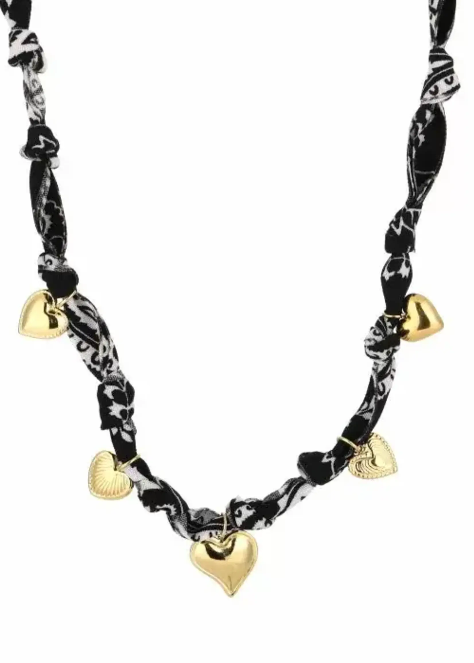 More the Firm Bandana ketting hartjes bedels