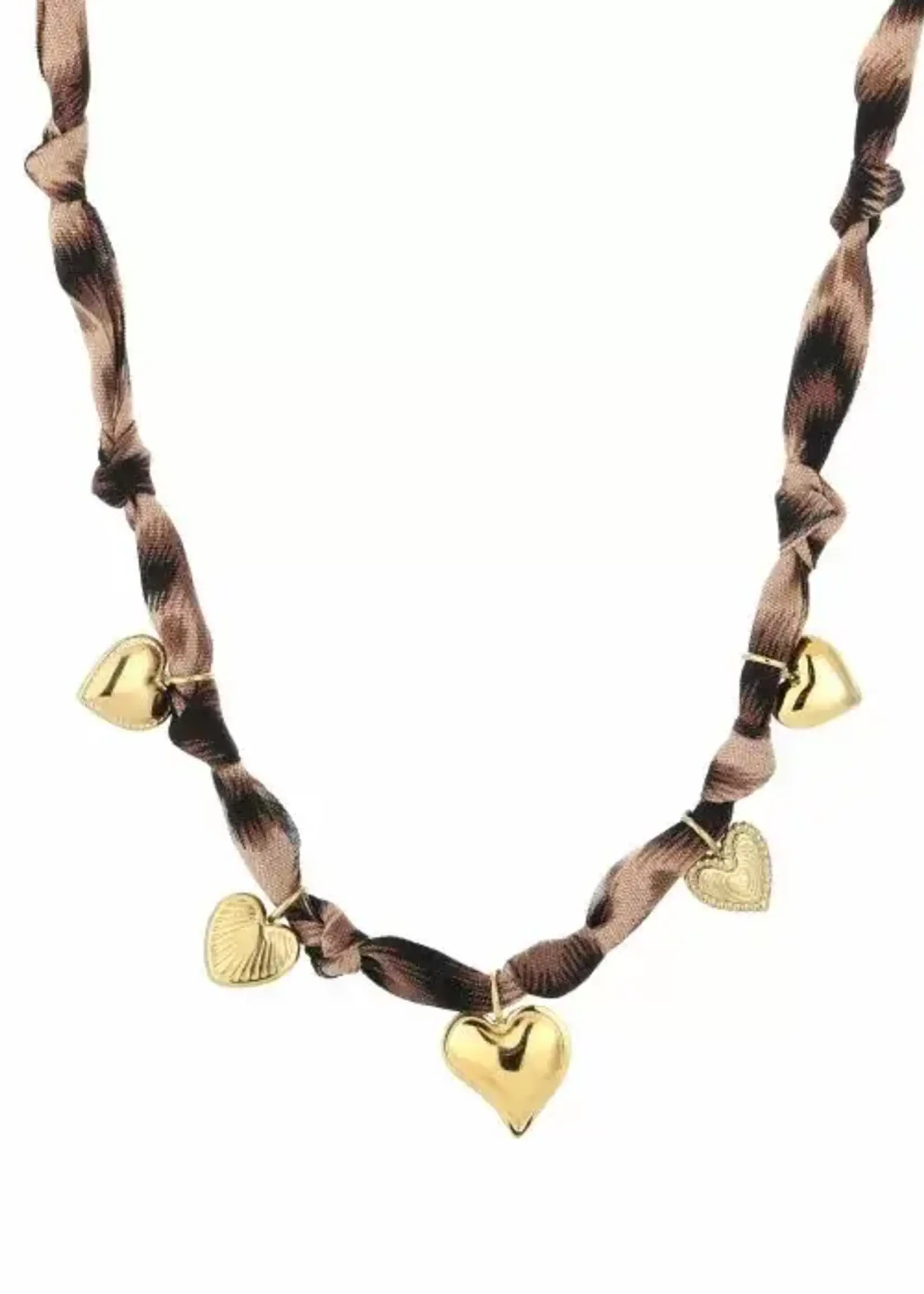 More the Firm Bandana ketting hartjes bedels