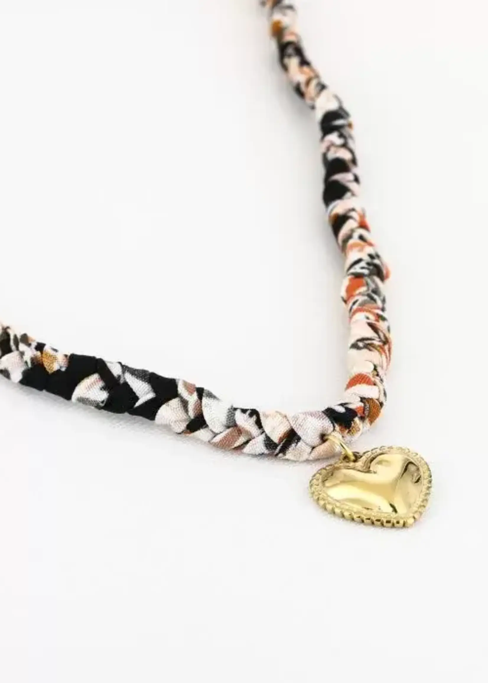 More the Firm Gevlochten bandana ketting bedel