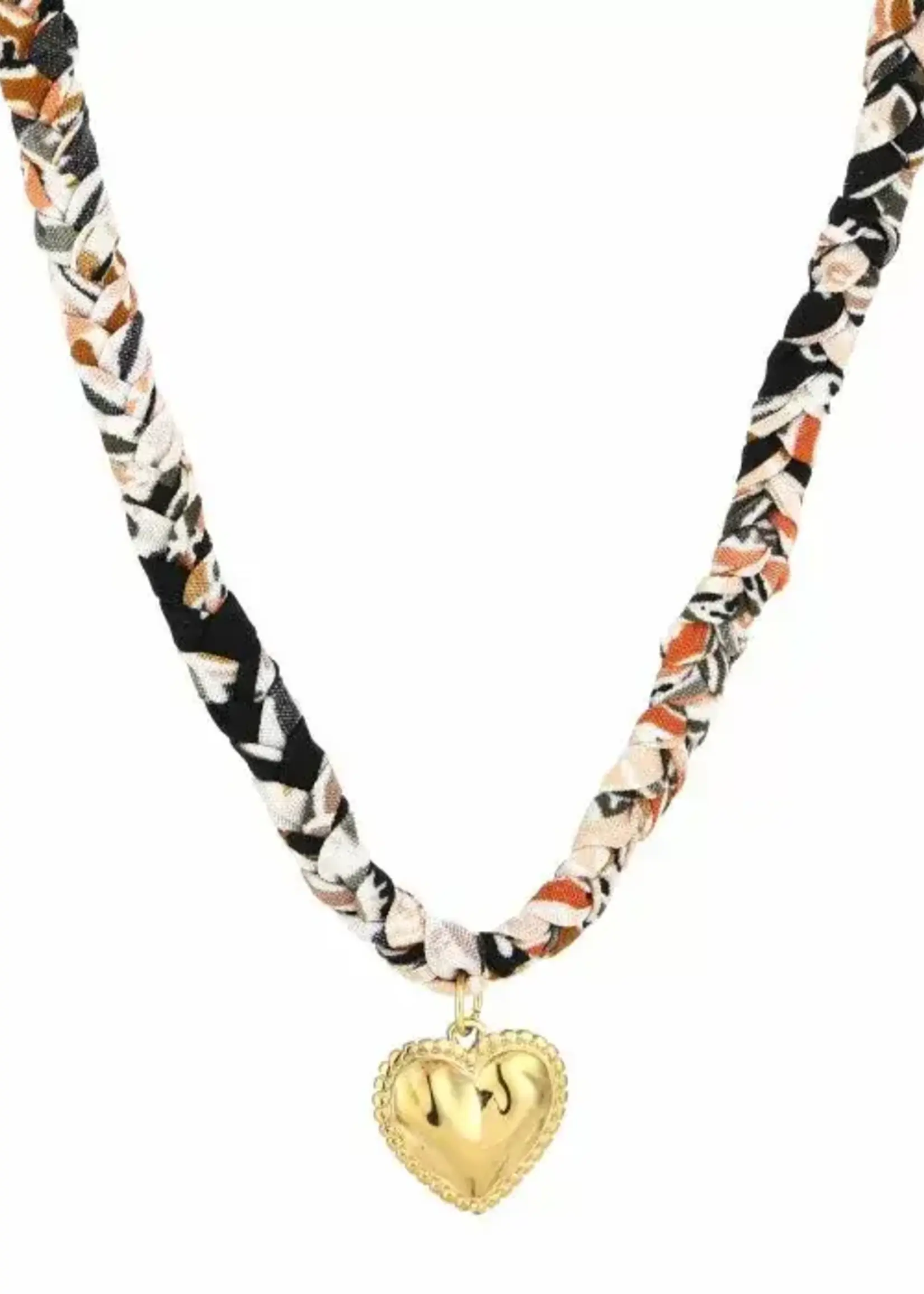 More the Firm Gevlochten bandana ketting bedel