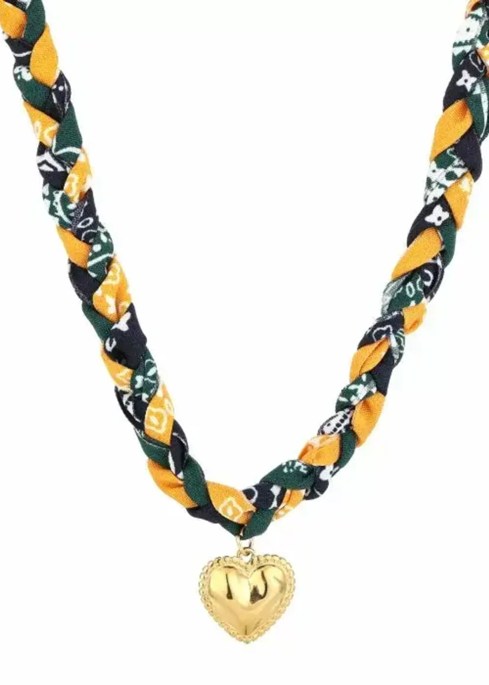 More the Firm Gevlochten bandana ketting bedel