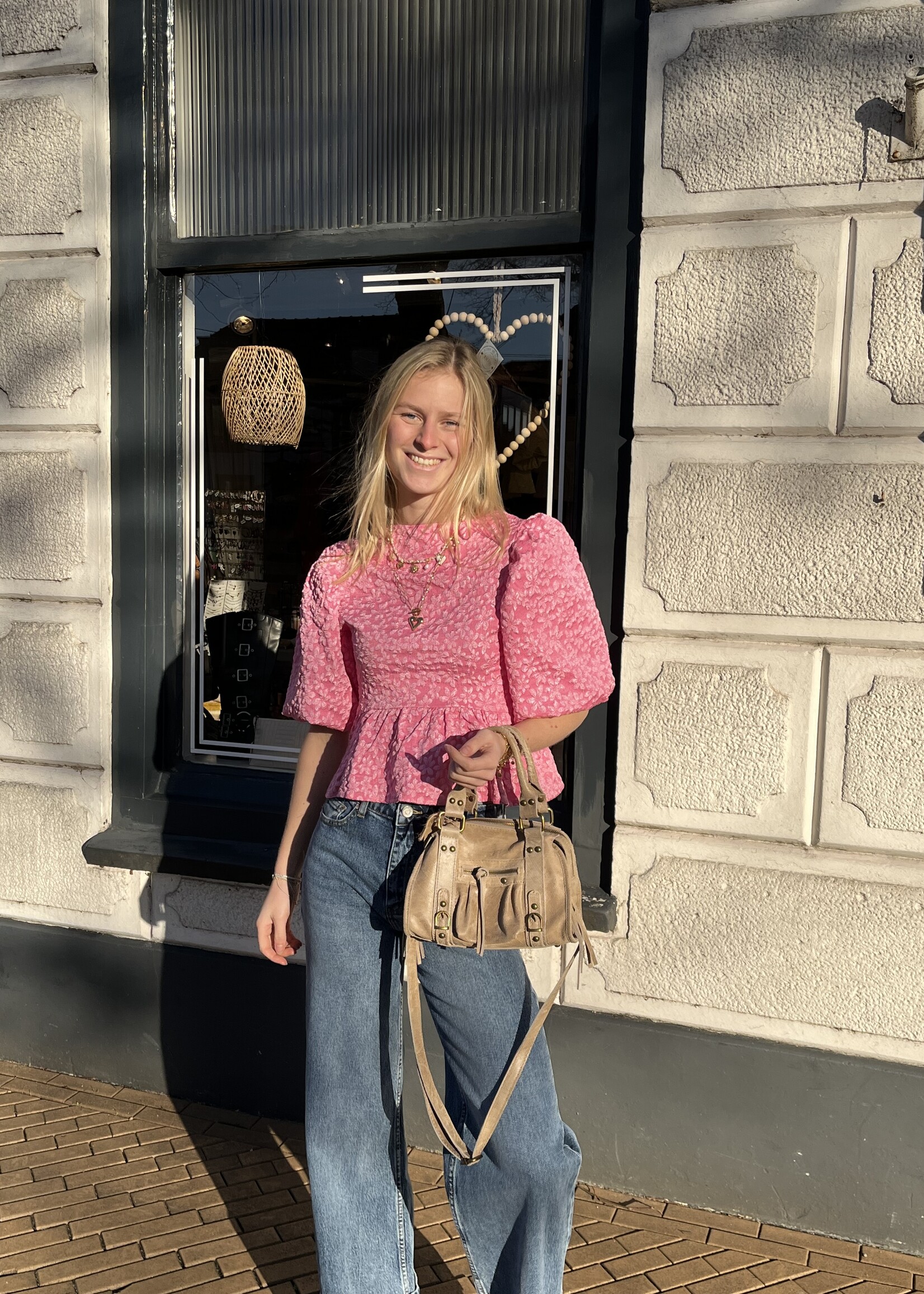 Flo Boutique Top Blossom Black