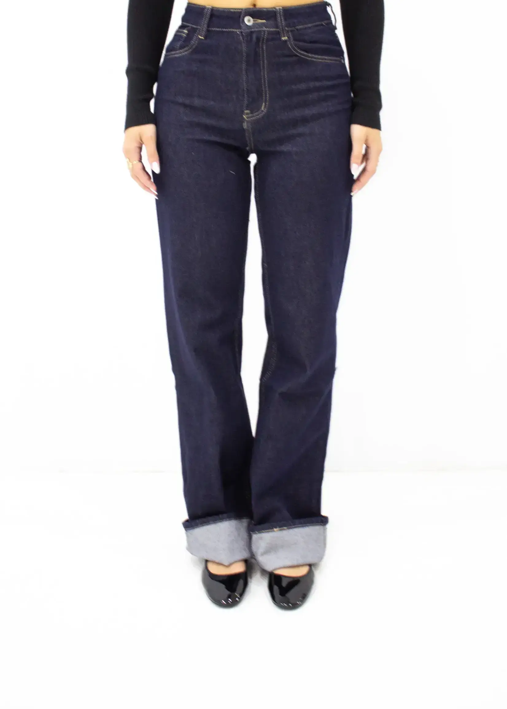 Flo Boutique Straight leg jeans Samira Dark Blue  (tall)