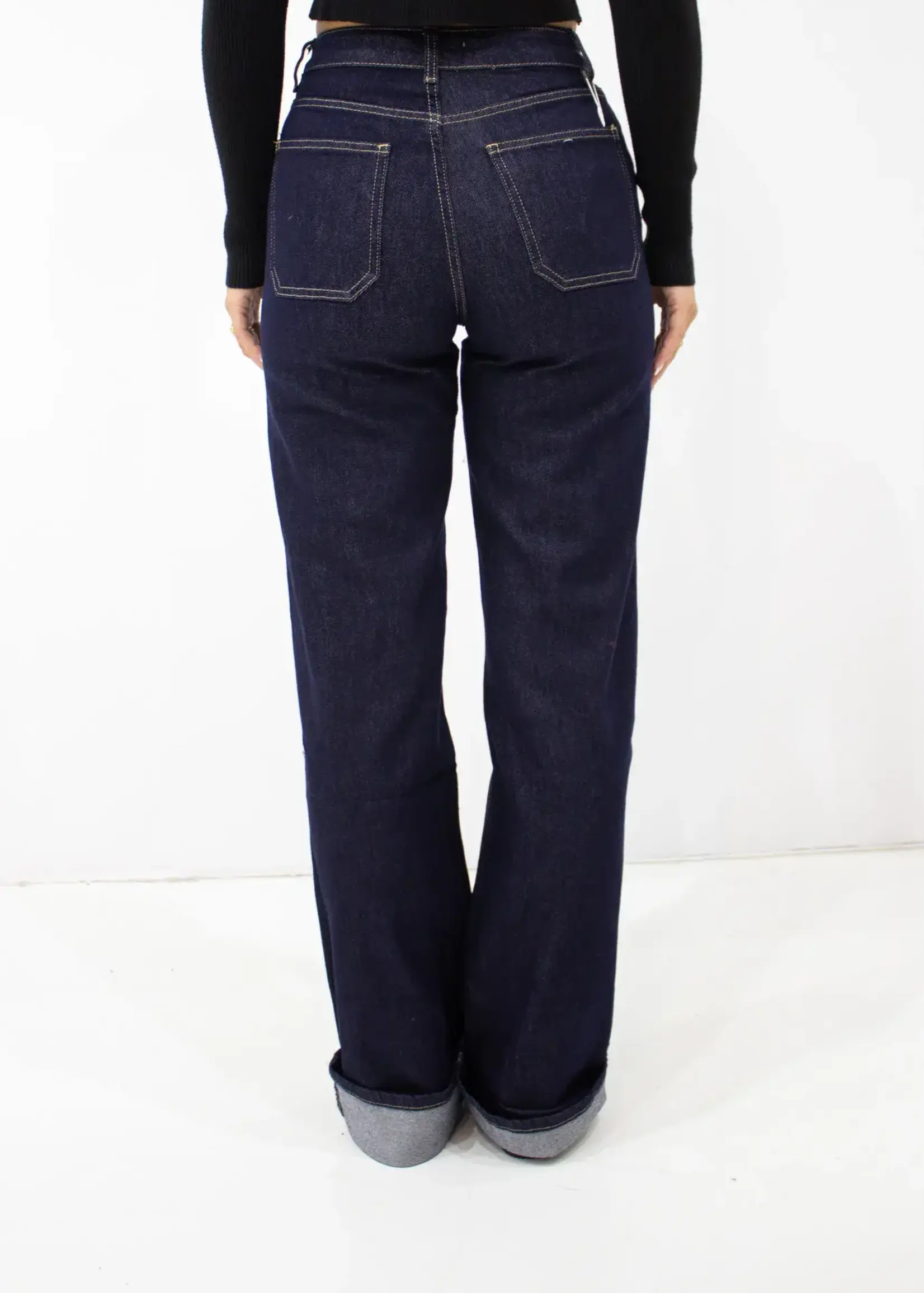 Flo Boutique Straight leg jeans Samira Dark Blue  (tall)