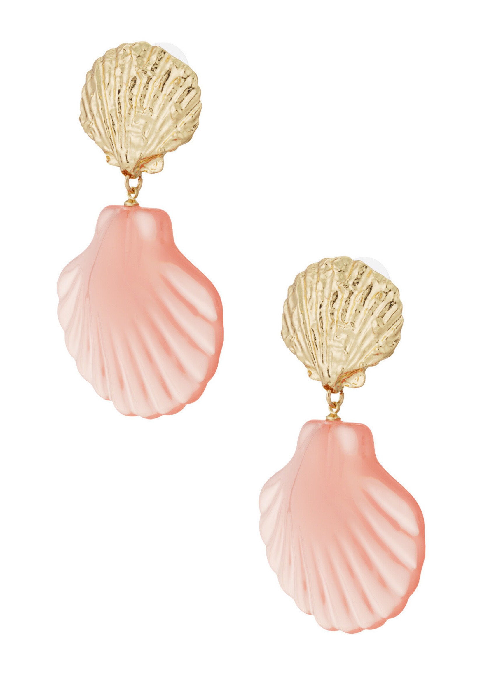 Flo Boutique Oorbellen Pink Shell