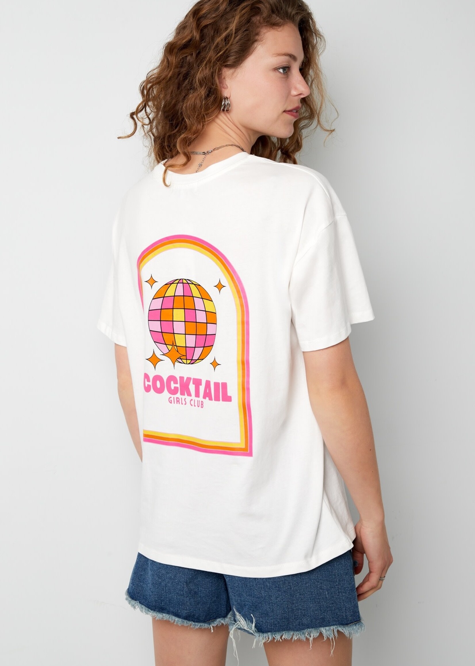 Flo Boutique T-shirt Cocktail White