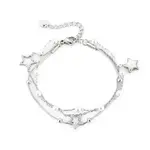 Flo Boutique Armband double stars and pearls