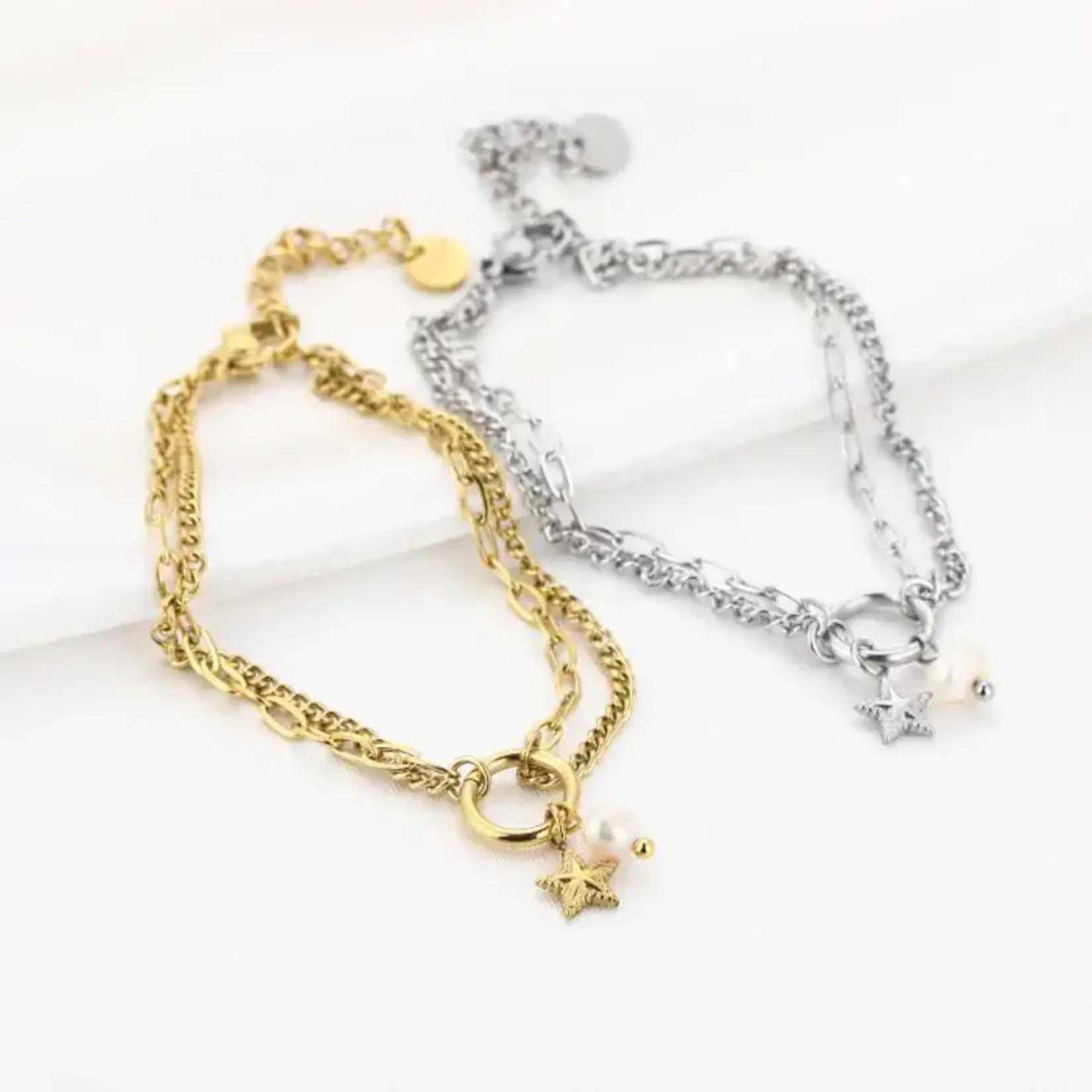 More the Firm Dubbele armband Star