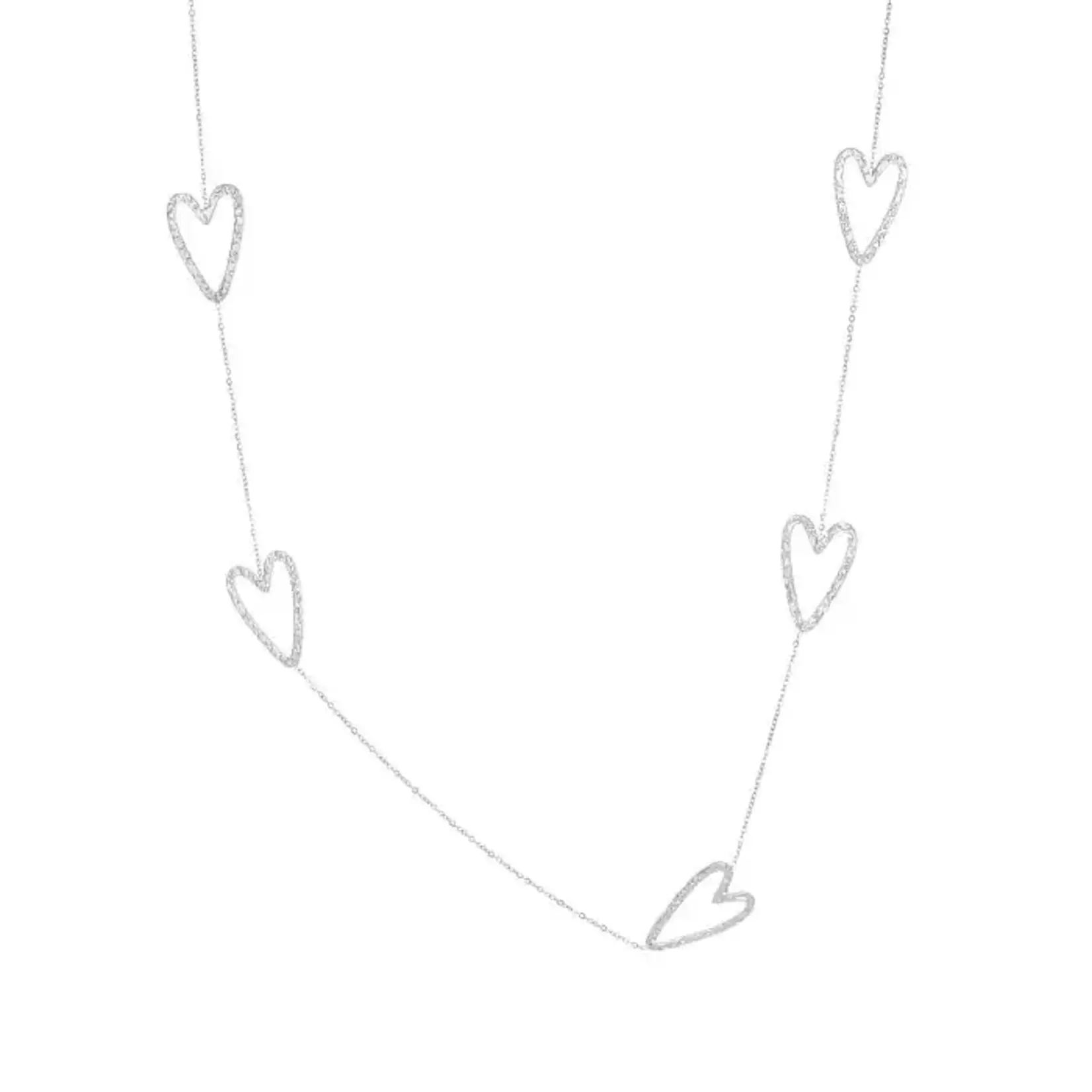 Flo Boutique Long Necklace Hearts
