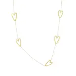 Flo Boutique Long Necklace Hearts