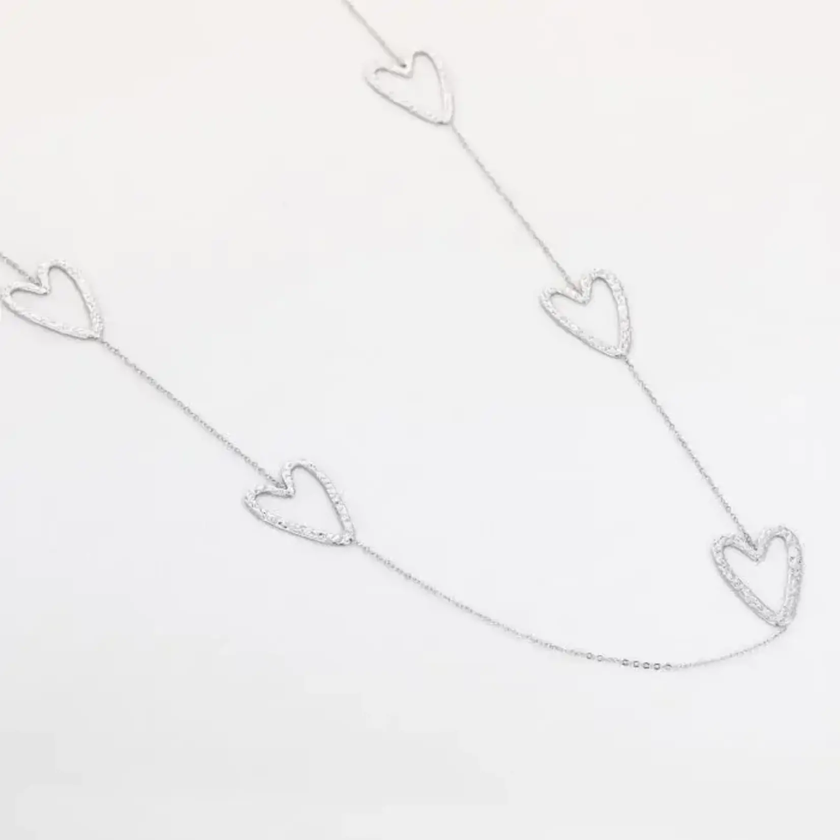 Flo Boutique Long Necklace Hearts