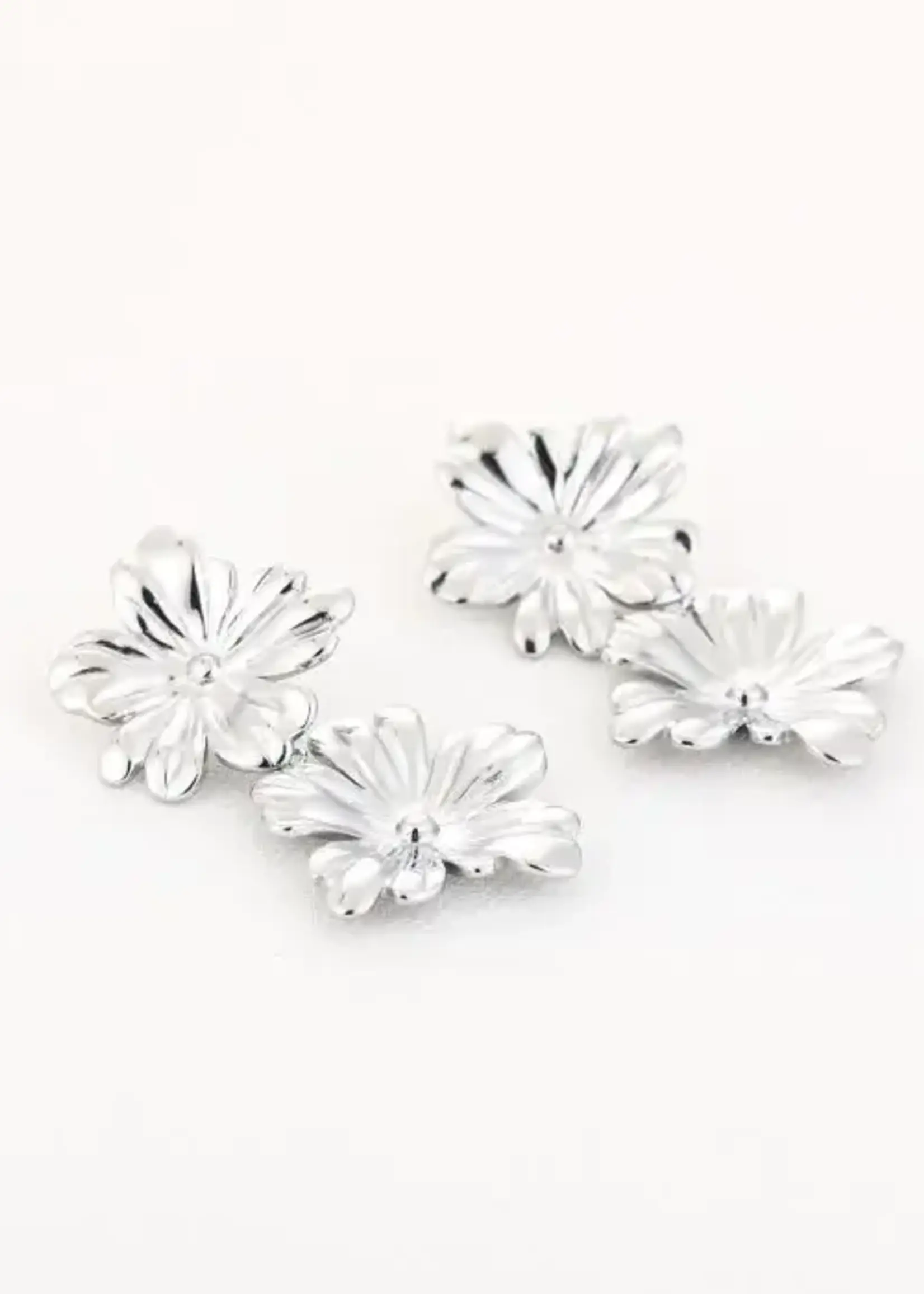 Flo Boutique Oorbellen Flowers Zilver