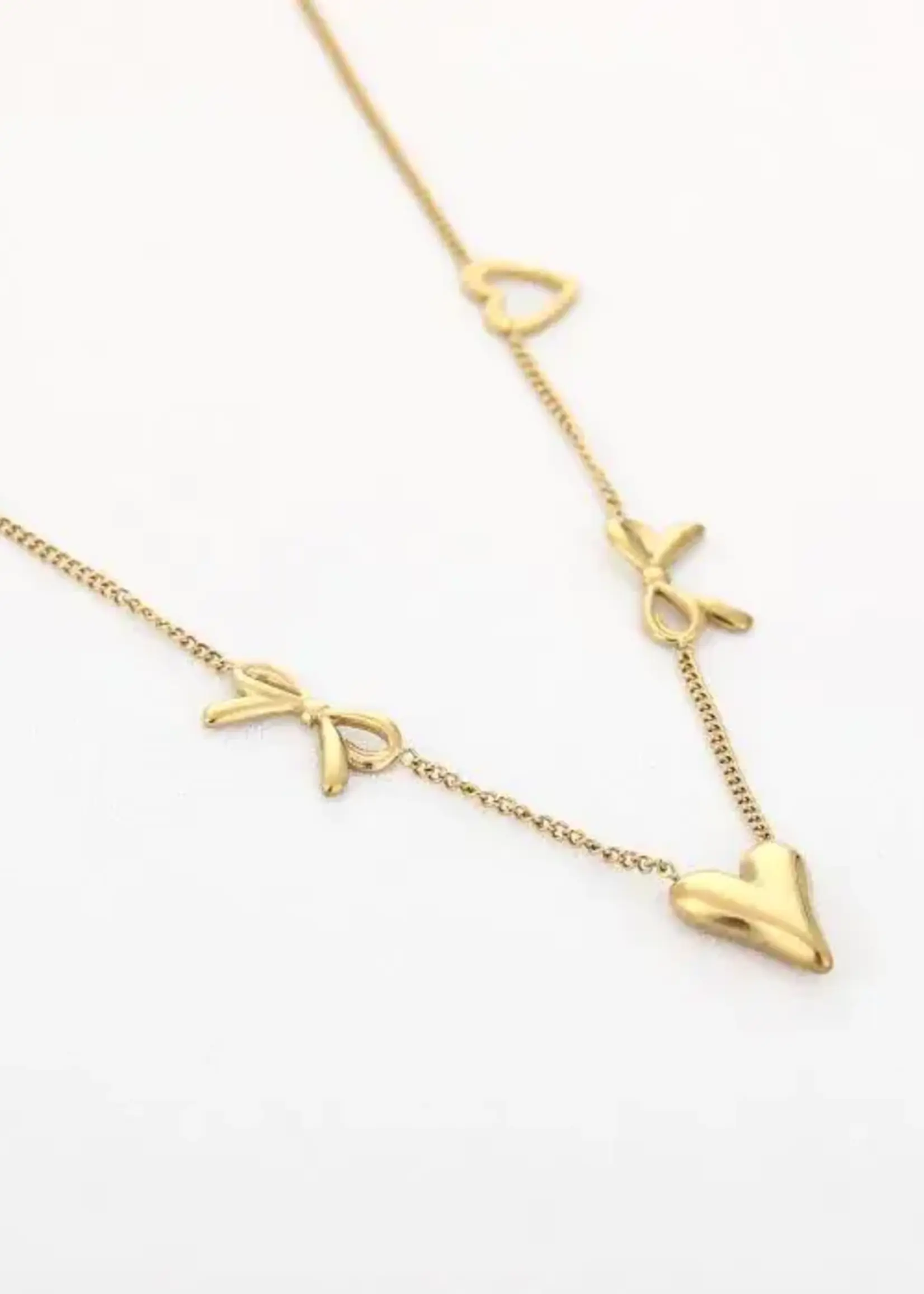 Flo Boutique Ketting Bow Love