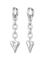 Flo Boutique Oorbellen linked heart