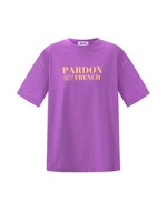 Flo Boutique T-shirt Pardon my French purple