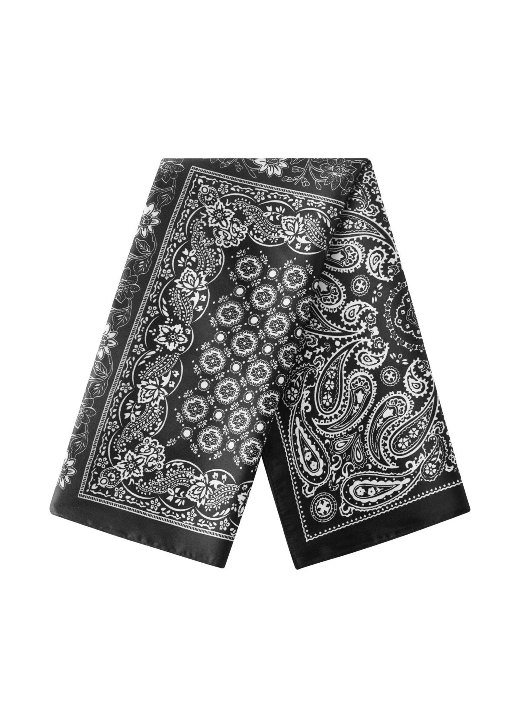 Flo Boutique Sjaaltje Black Paisley