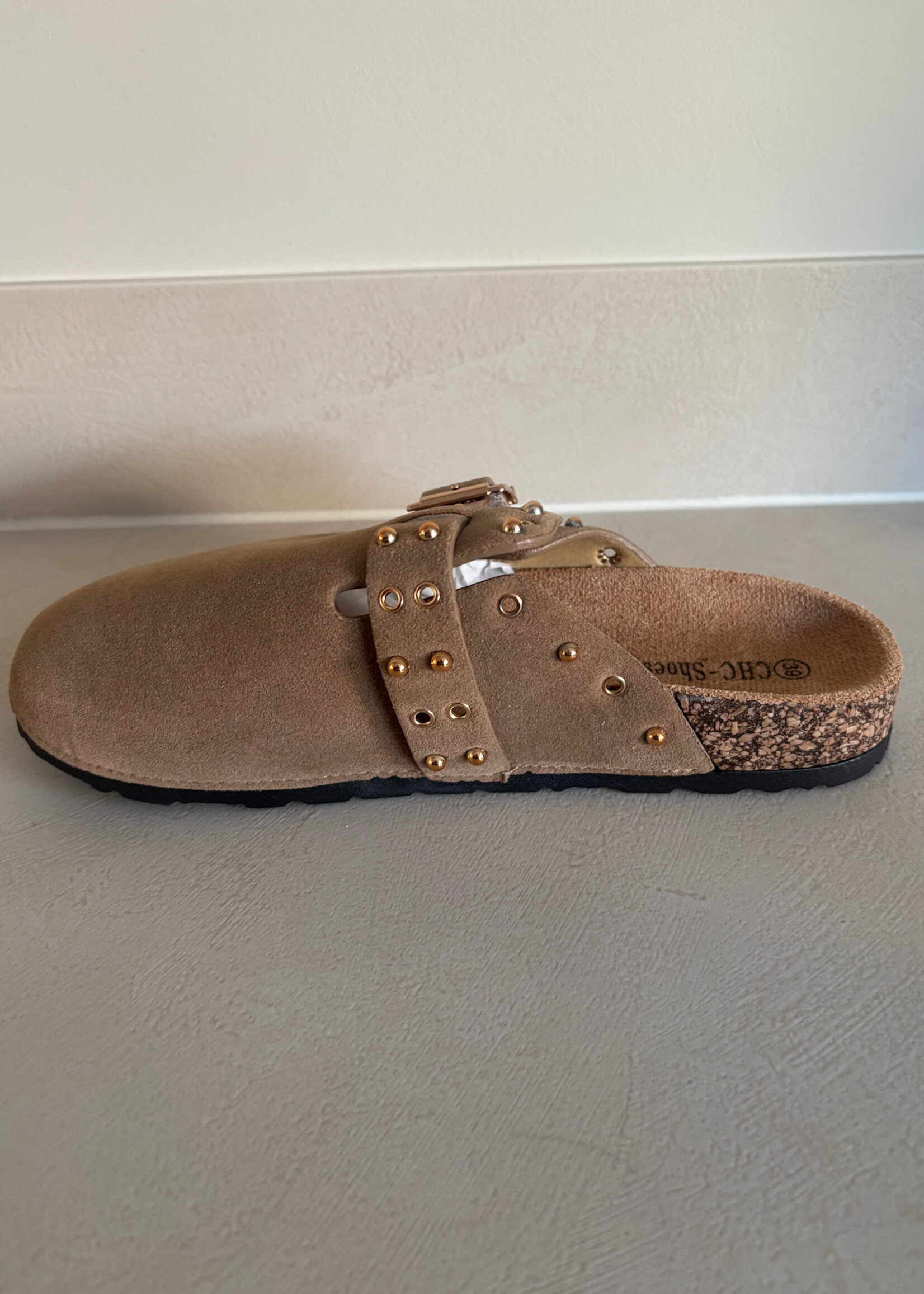 Flo Boutique Clogs studs Bella Khaki