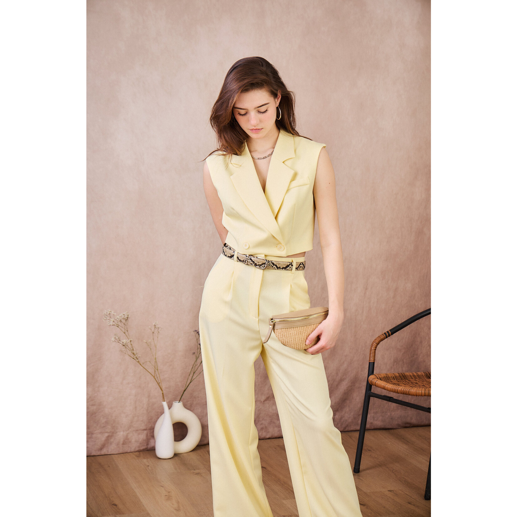 Flo Boutique Broek Dani Yellow