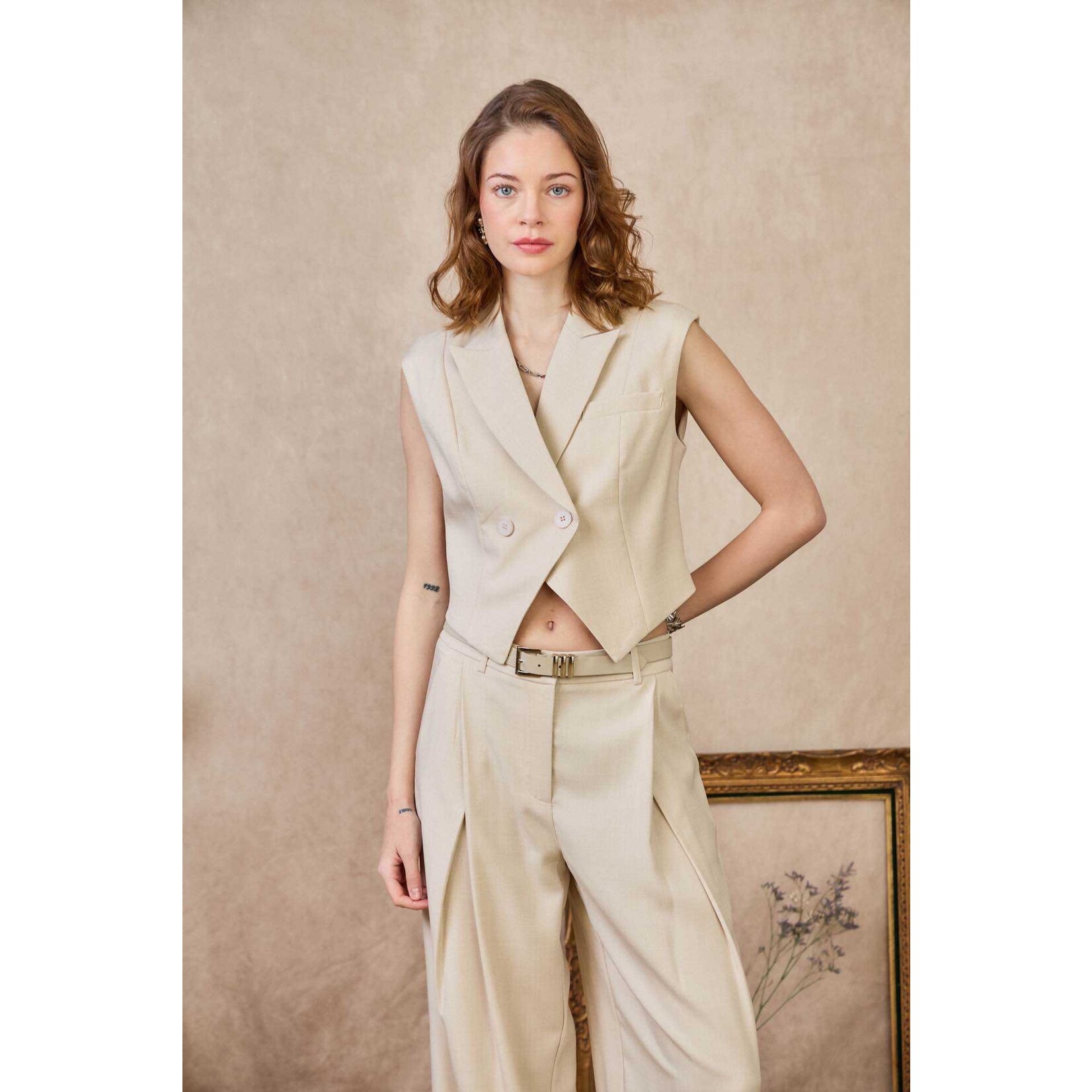 Flo Boutique Gilet Bibi Beige