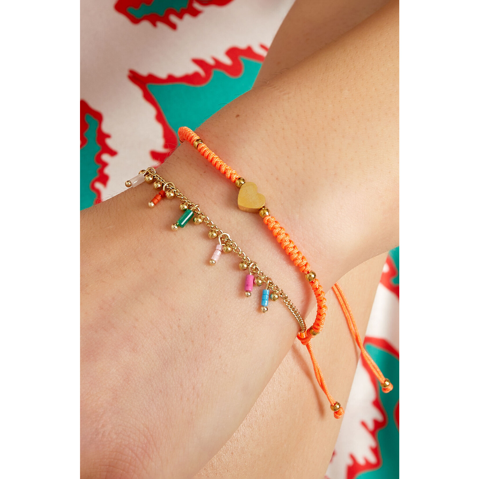 Flo Boutique Gevlochten armband heart