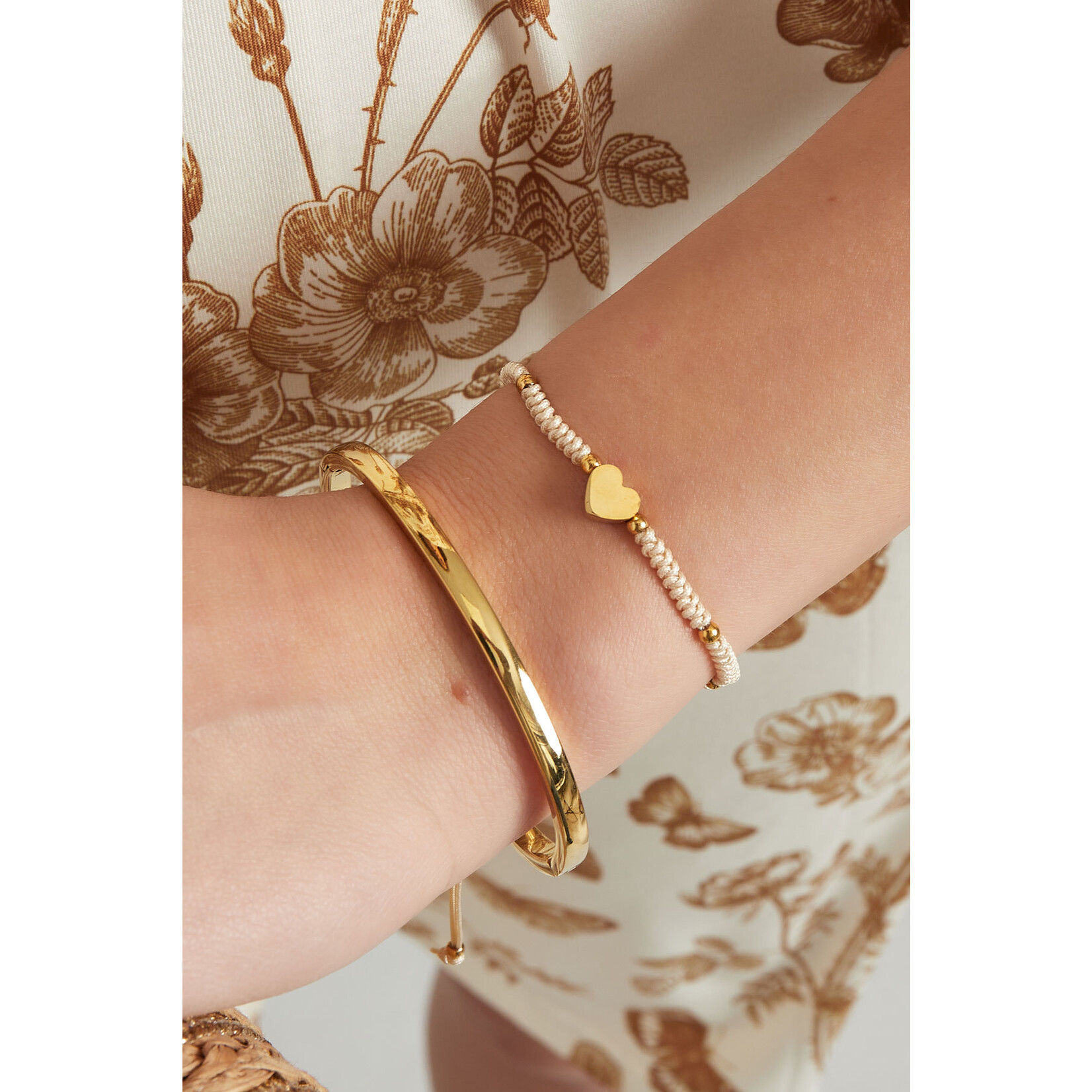 Flo Boutique Gevlochten armband heart