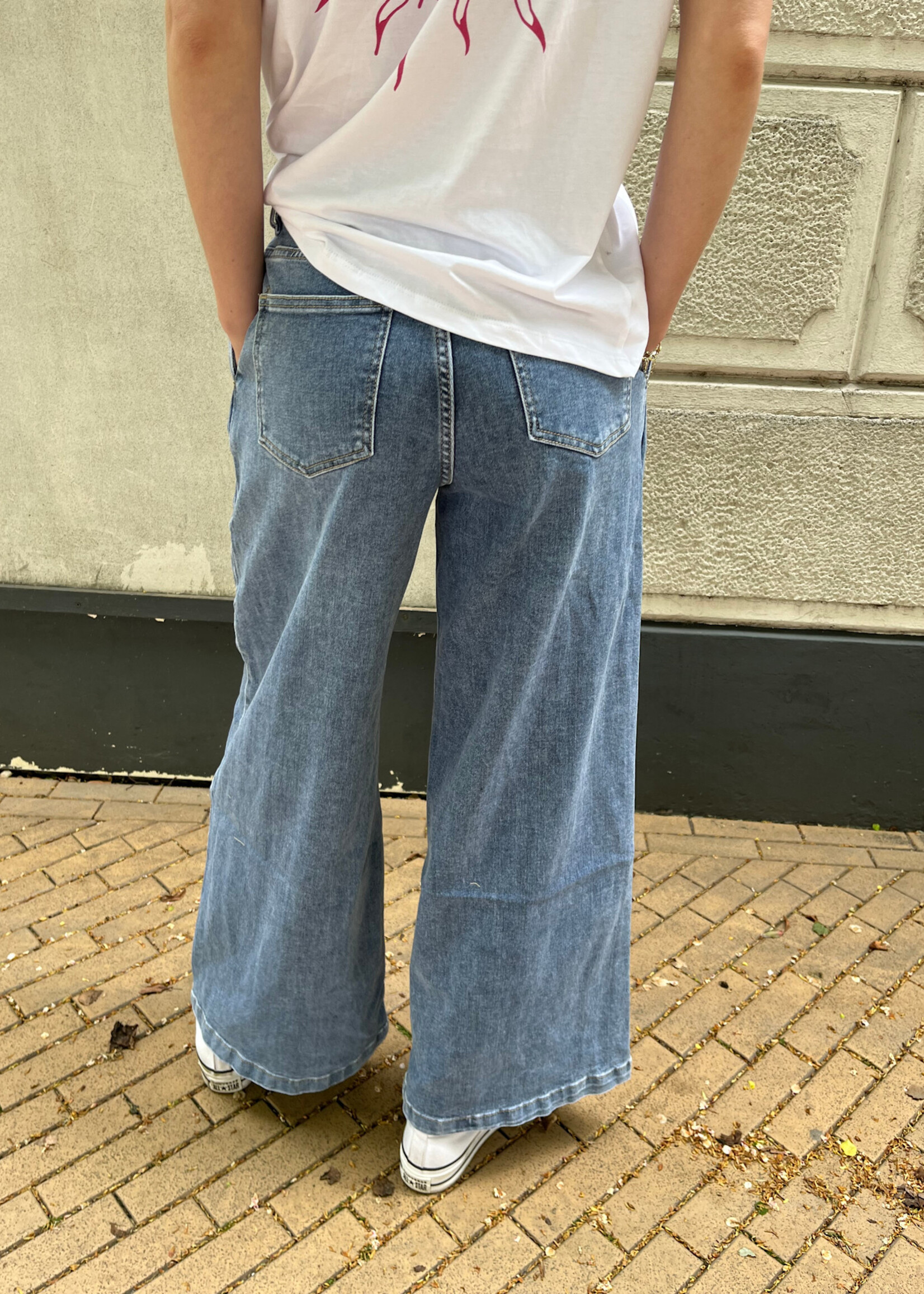 Flo Boutique Extra Wide Leg Jeans Laulia Blue