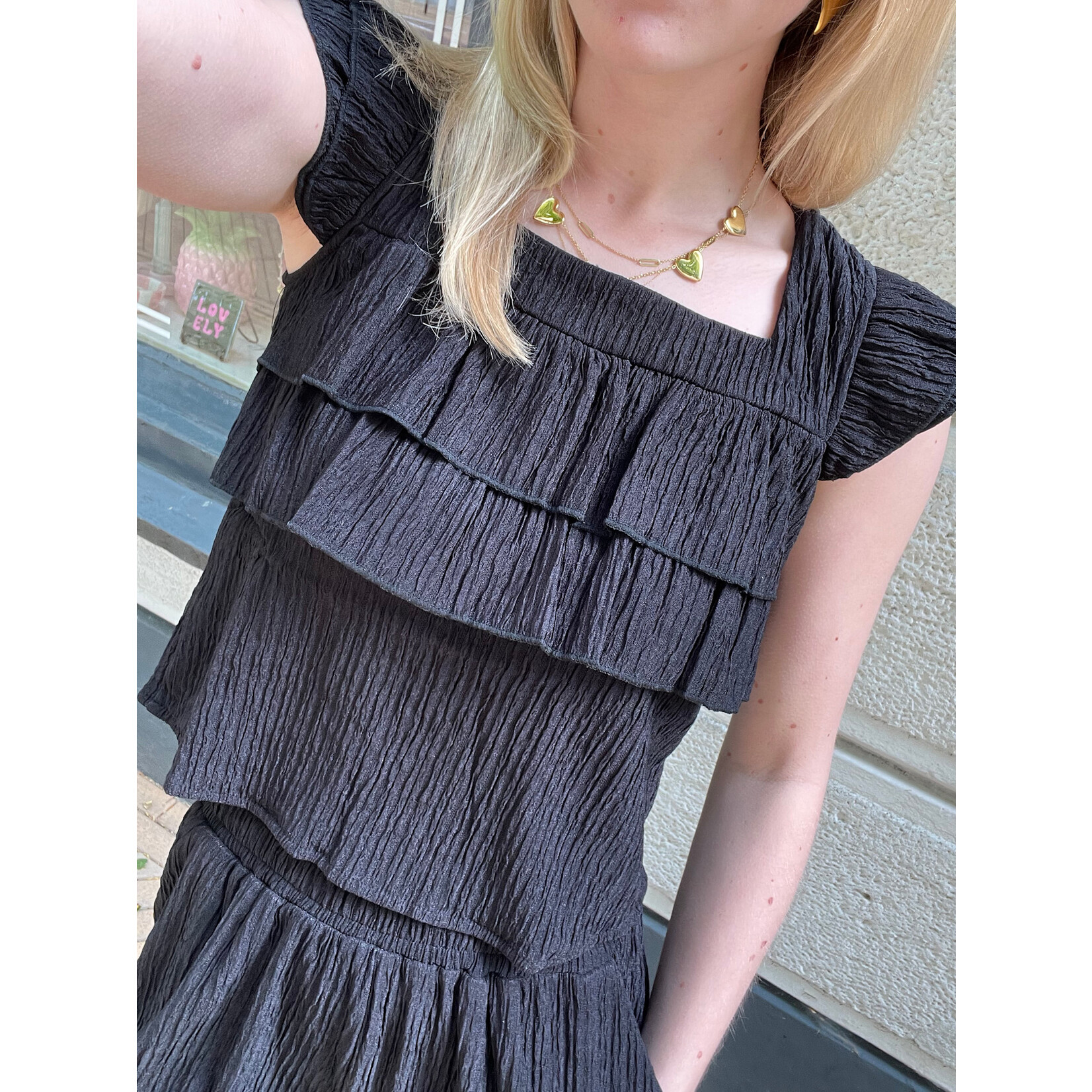 Flo Boutique Top Juul Black
