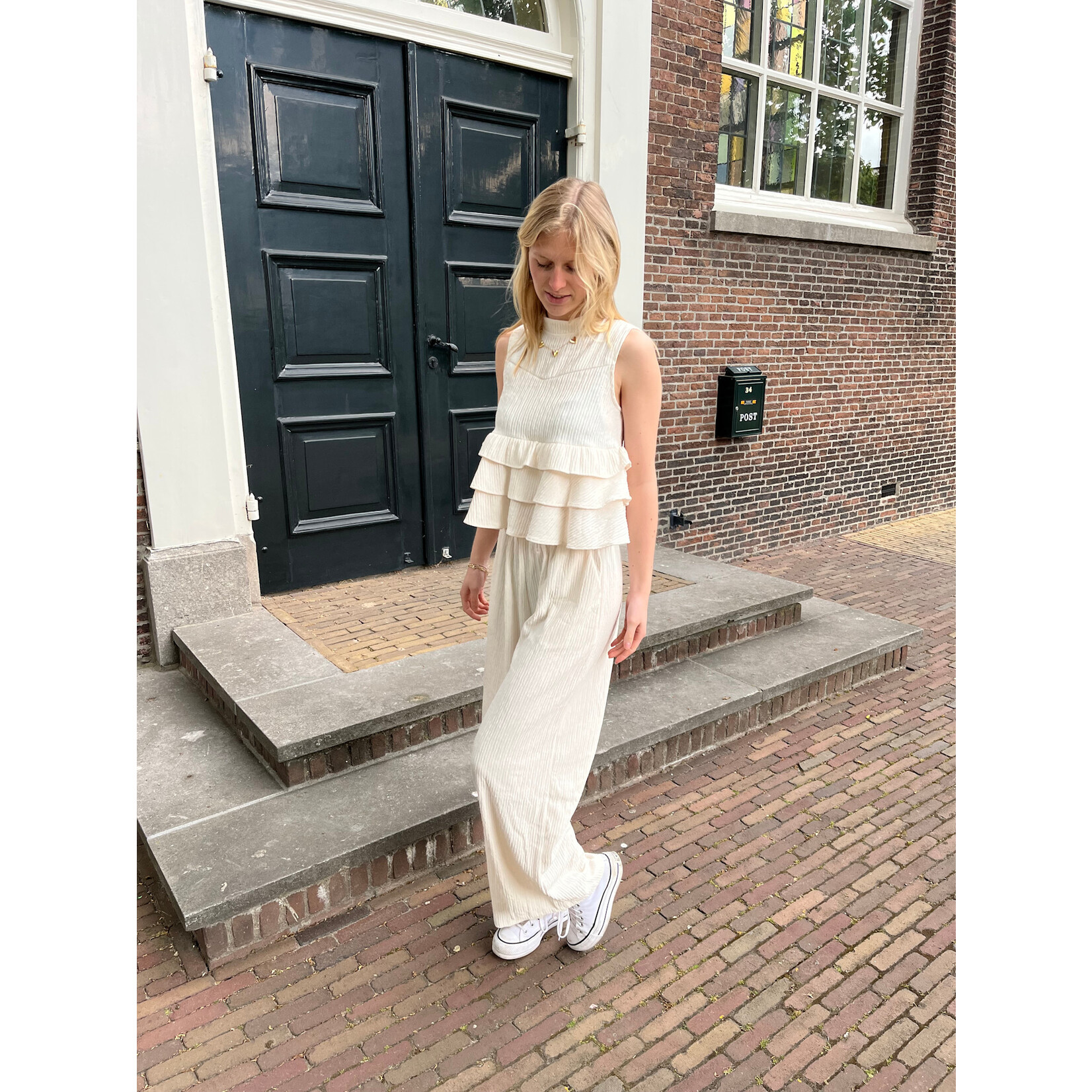 Flo Boutique Broek Juul Beige