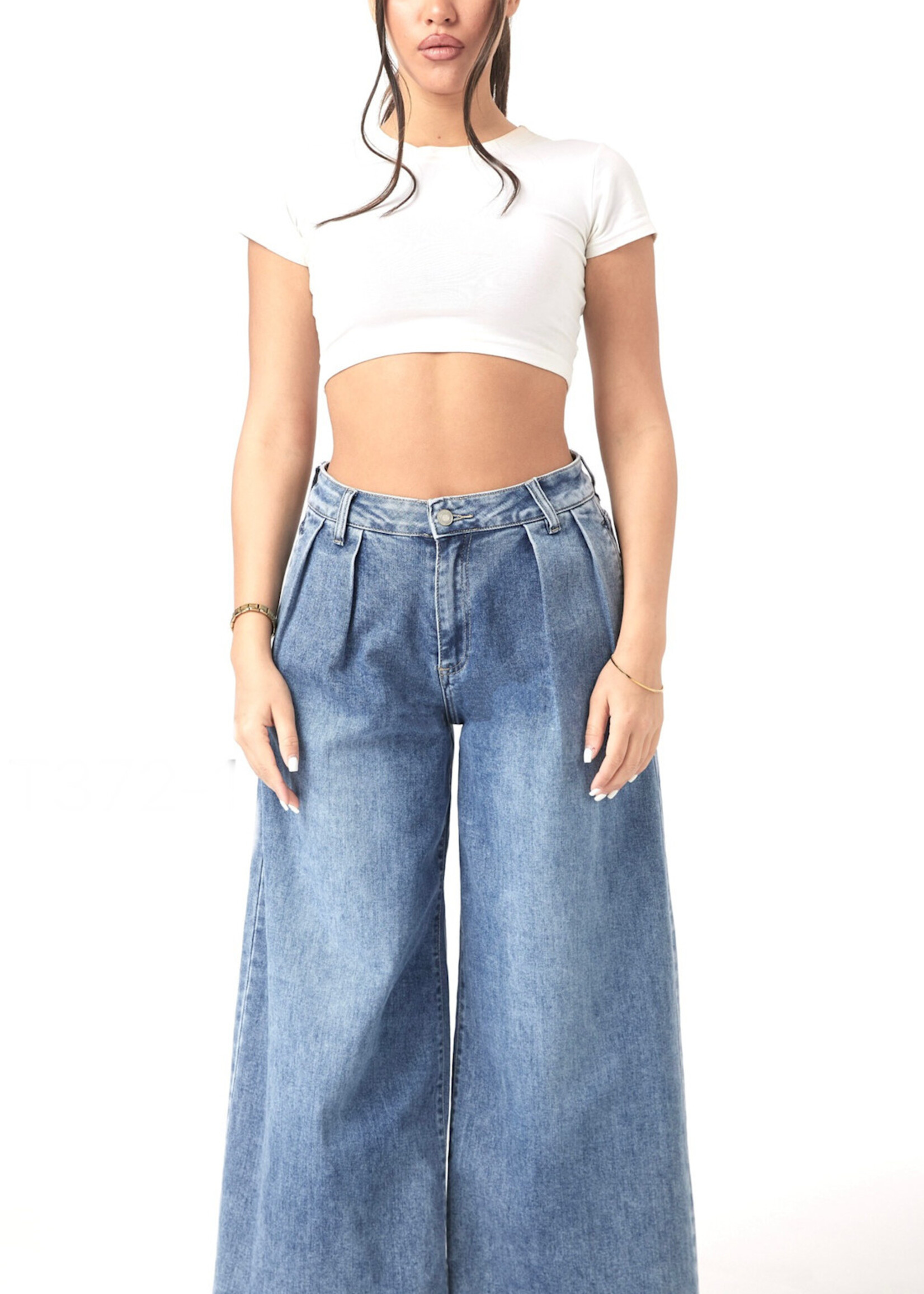 Flo Boutique Extra Wide Leg Jeans Laulia Blue