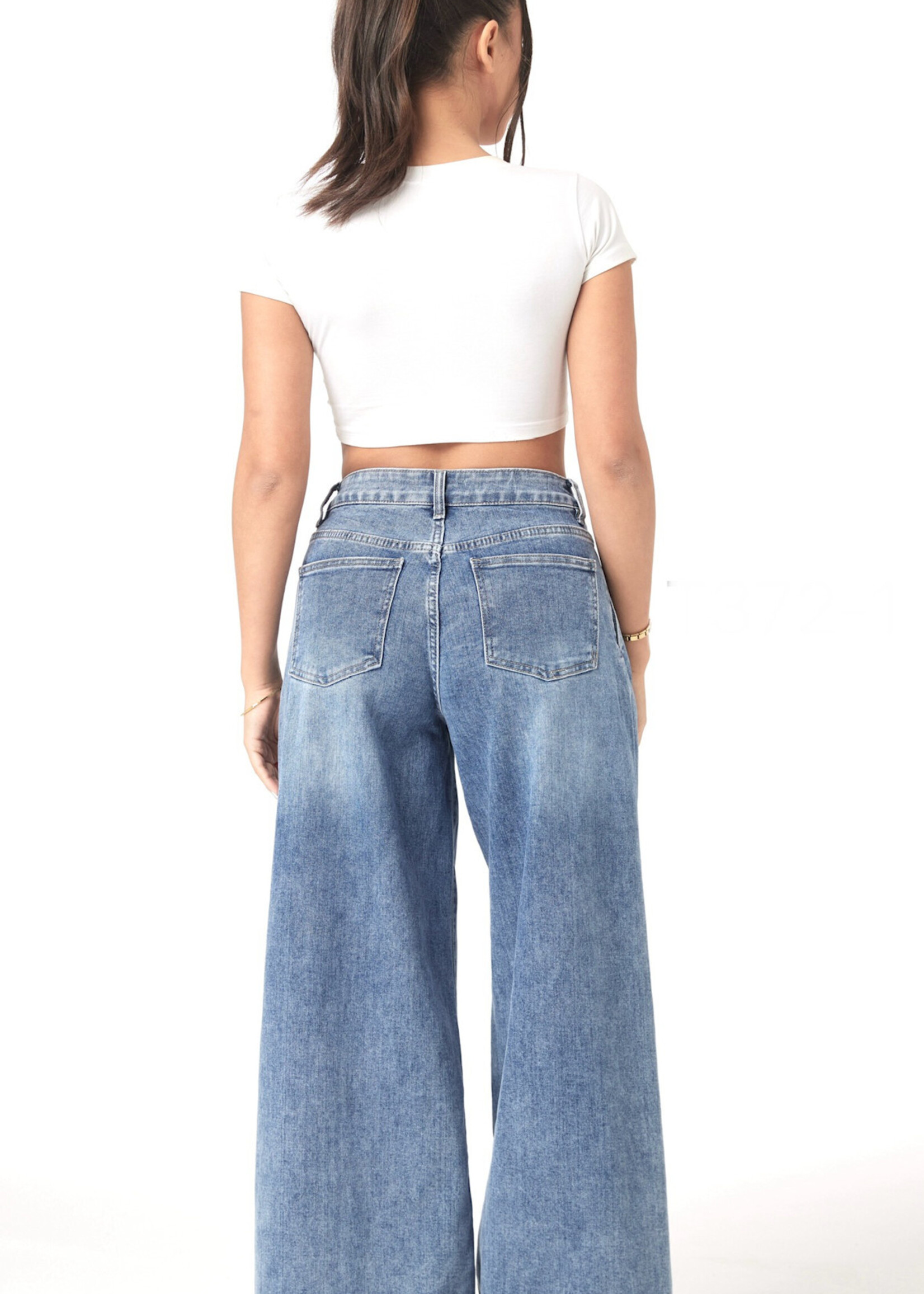 Flo Boutique Extra Wide Leg Jeans Laulia Blue