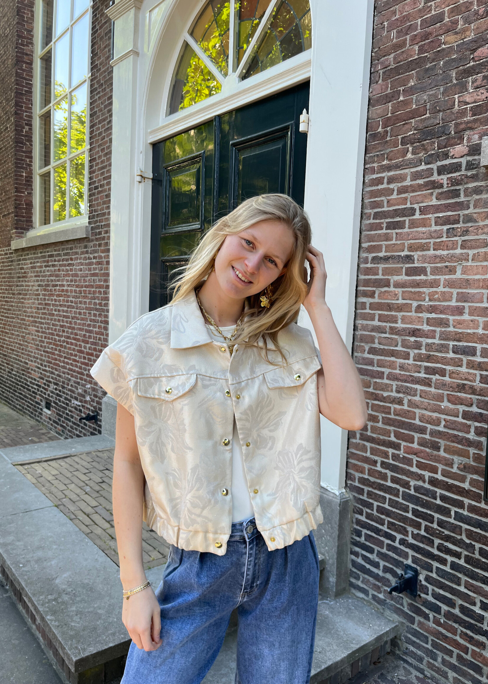 Flo Boutique Gilet Juna Beige