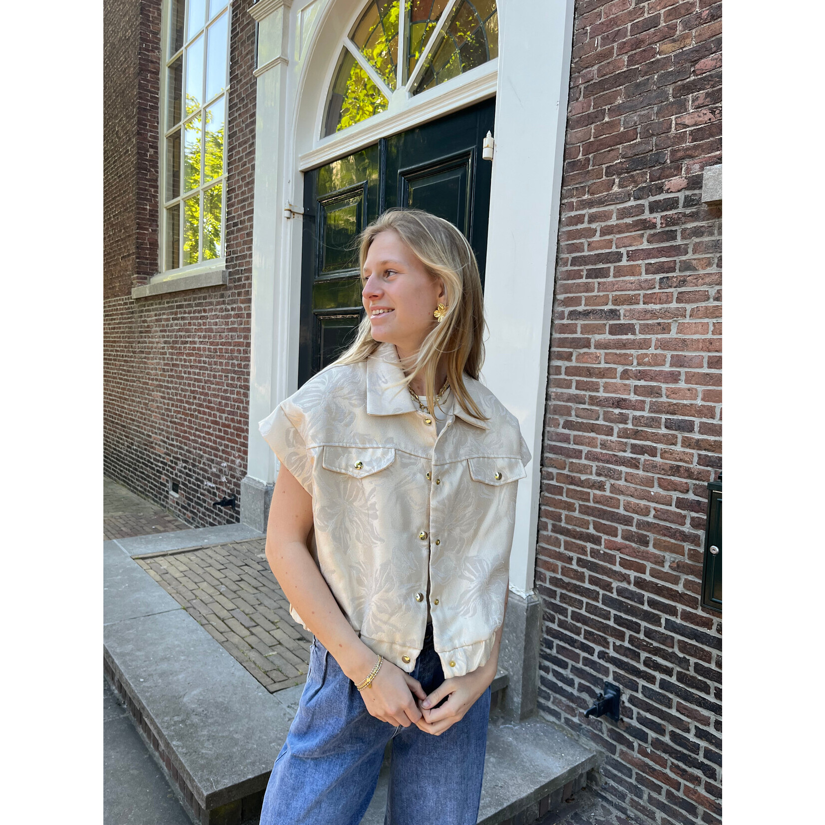 Flo Boutique Gilet Juna Beige