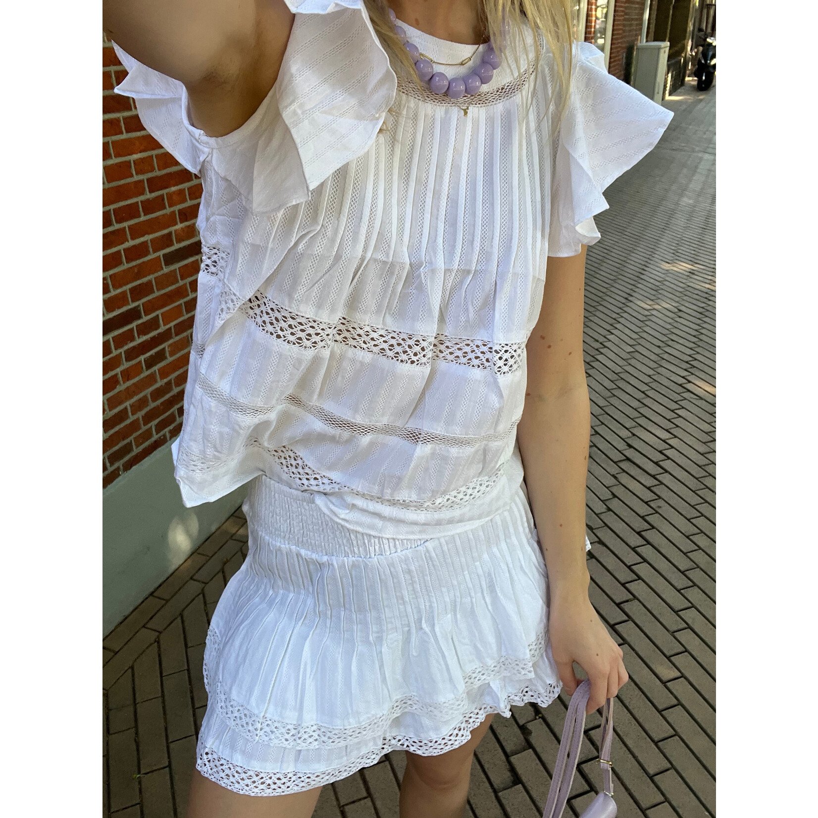 Flo Boutique Skort Sienna White