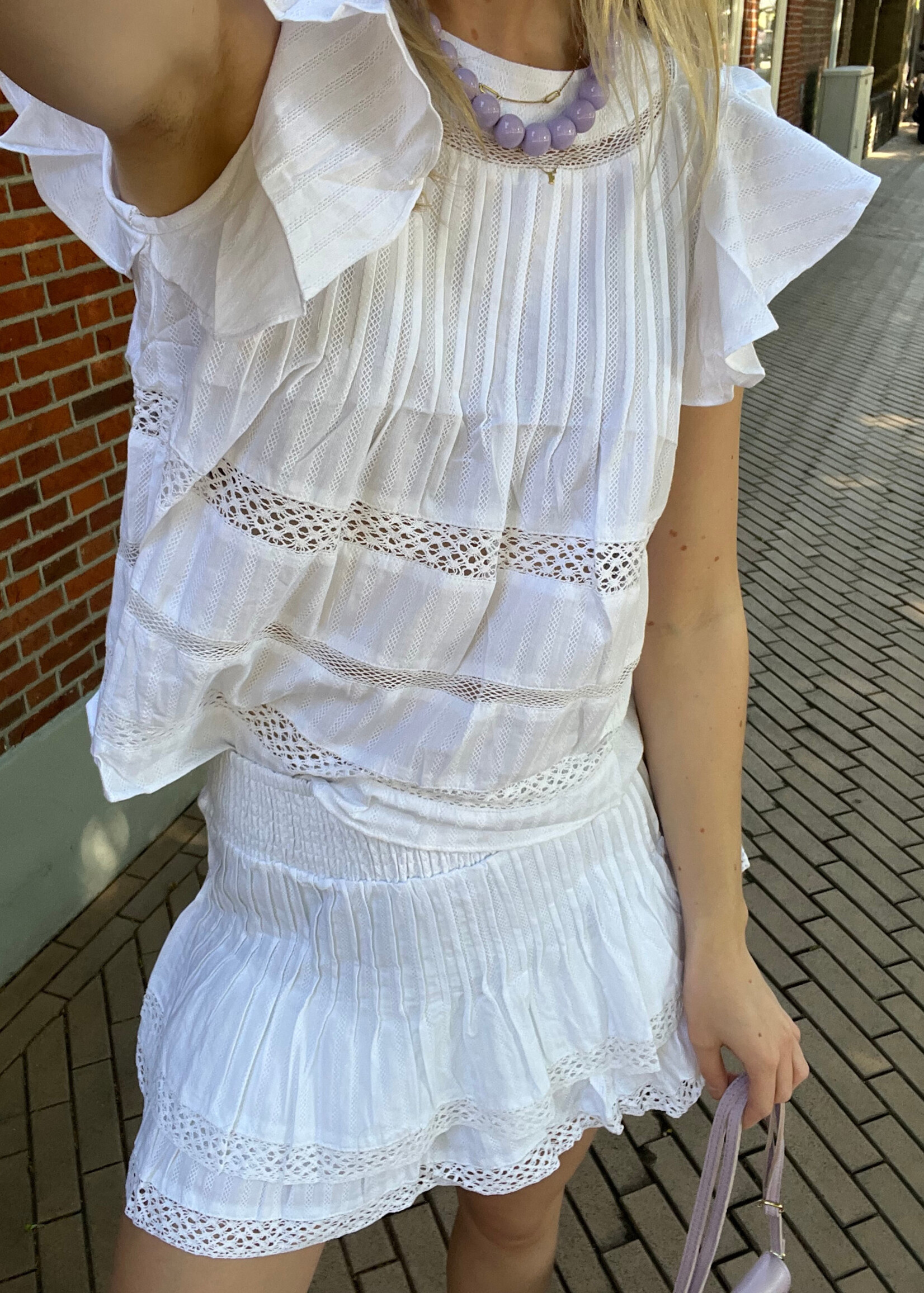 Flo Boutique Skort Sienna White