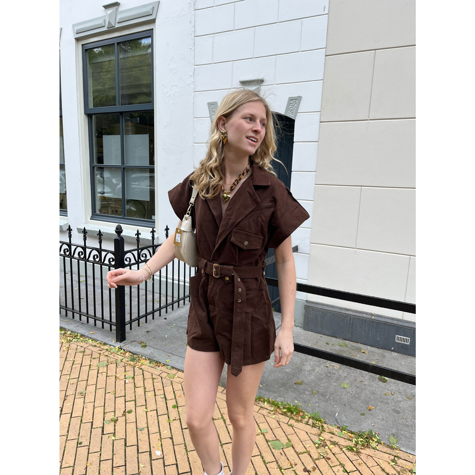 Flo Boutique Playsuit Nina Dark Brown