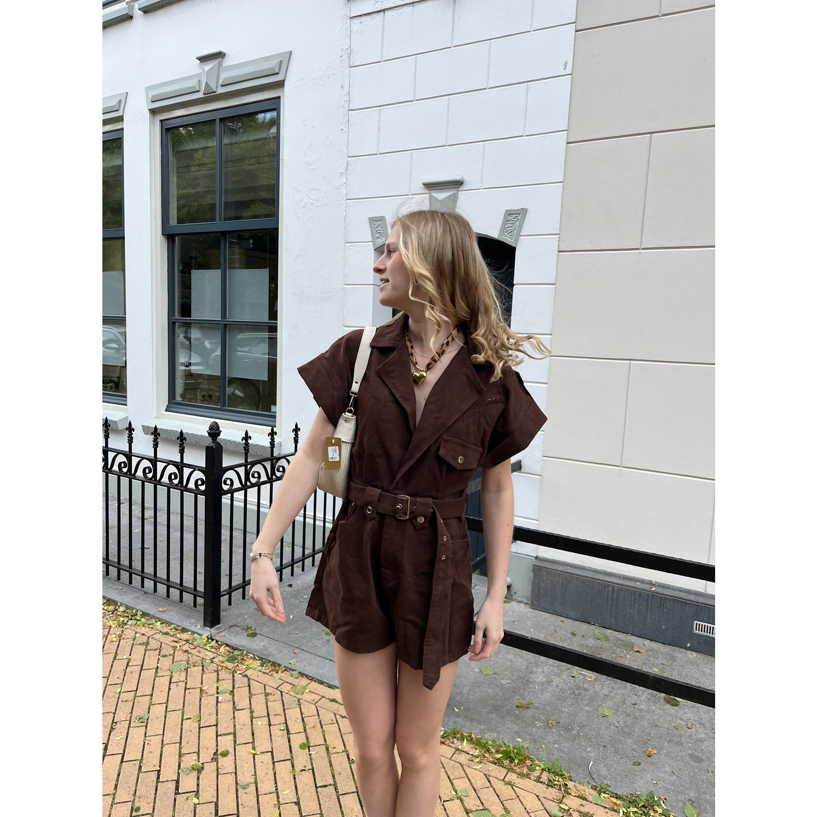 Flo Boutique Playsuit Nina Dark Brown